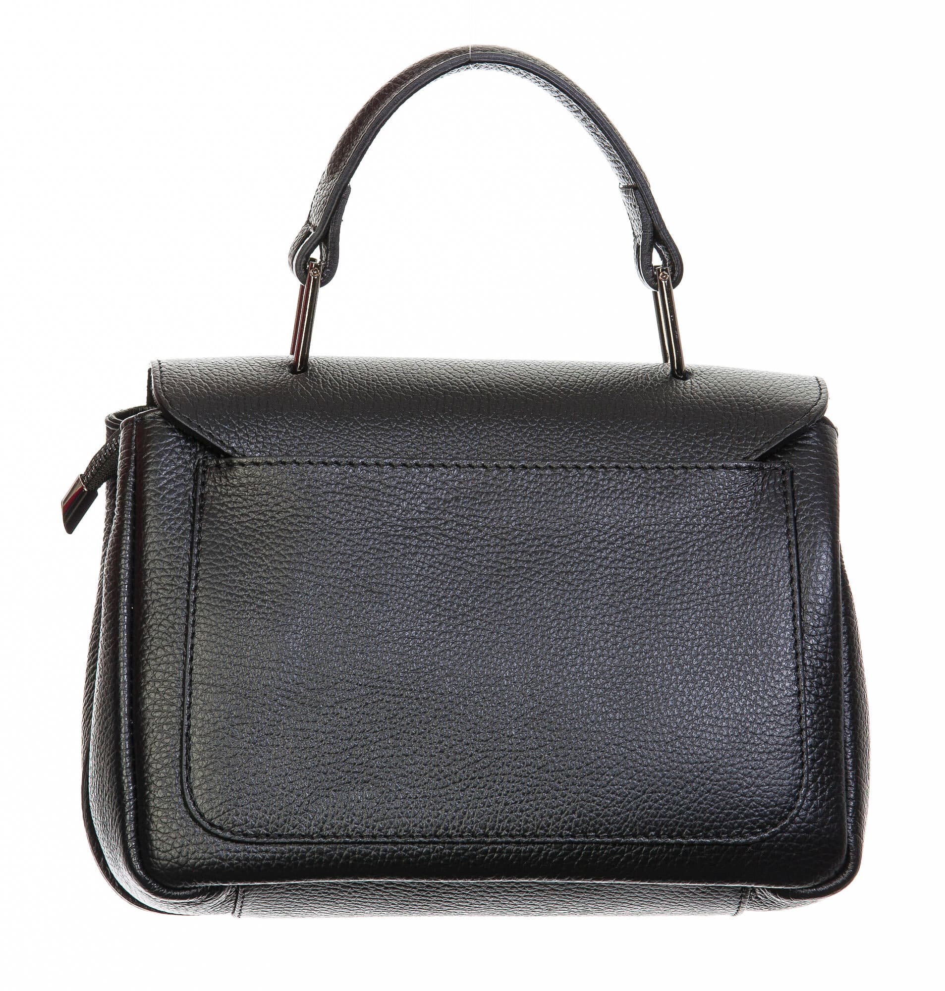 Borsa donna in vera pelle, CHIAROSCURO, mod EVELIN colore nero, Made in Italy.