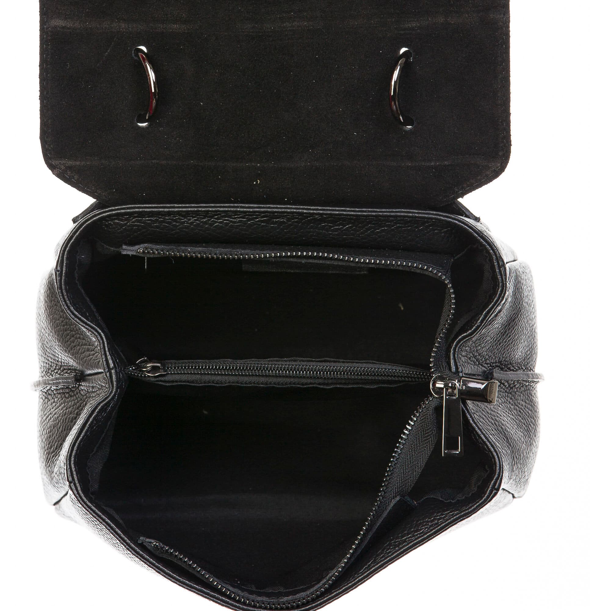 Borsa donna in vera pelle, CHIAROSCURO, mod EVELIN colore nero, Made in Italy.