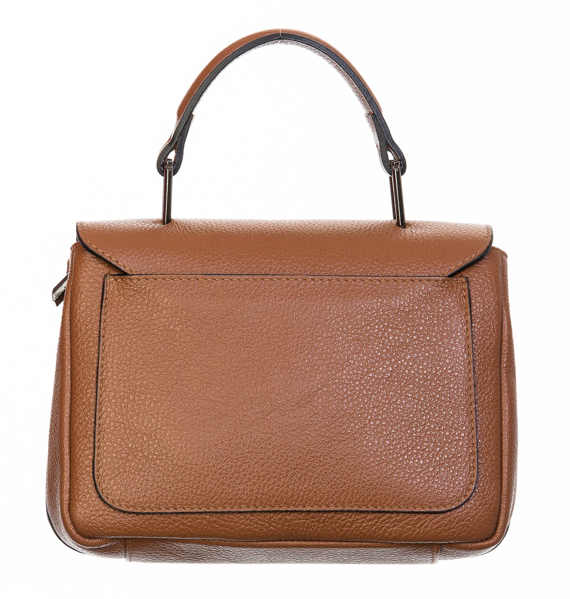 Borsa donna in vera pelle, CHIAROSCURO, mod EVELIN colore marrone, Made in Italy.