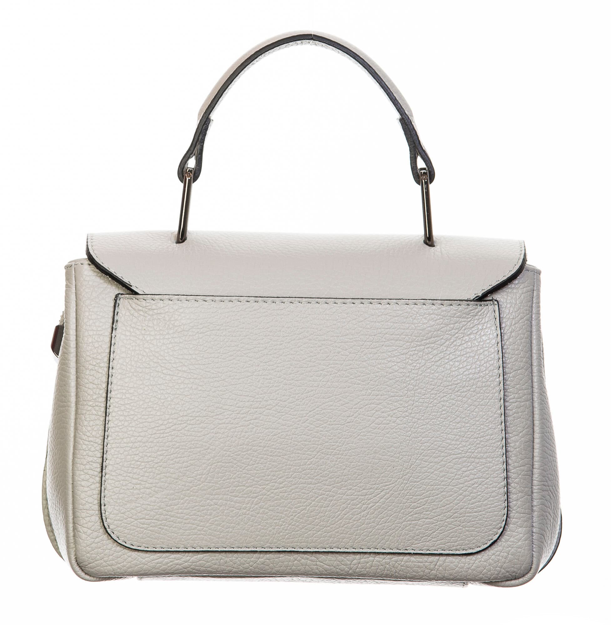 Borsa donna in vera pelle, CHIAROSCURO, mod EVELIN colore beige, Made in Italy.