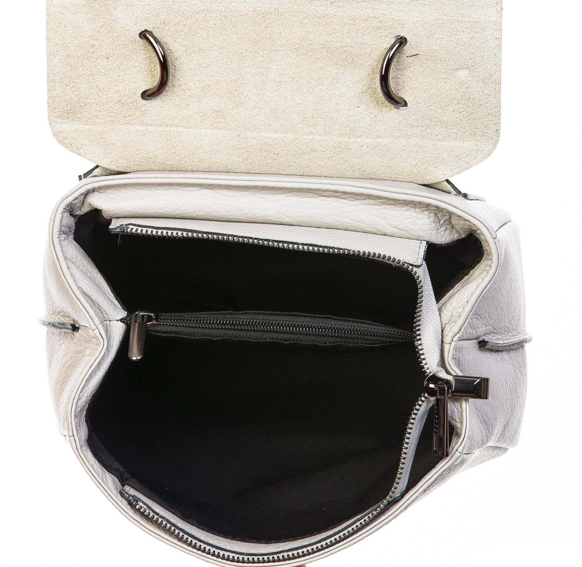 Borsa donna in vera pelle, CHIAROSCURO, mod EVELIN colore beige, Made in Italy.
