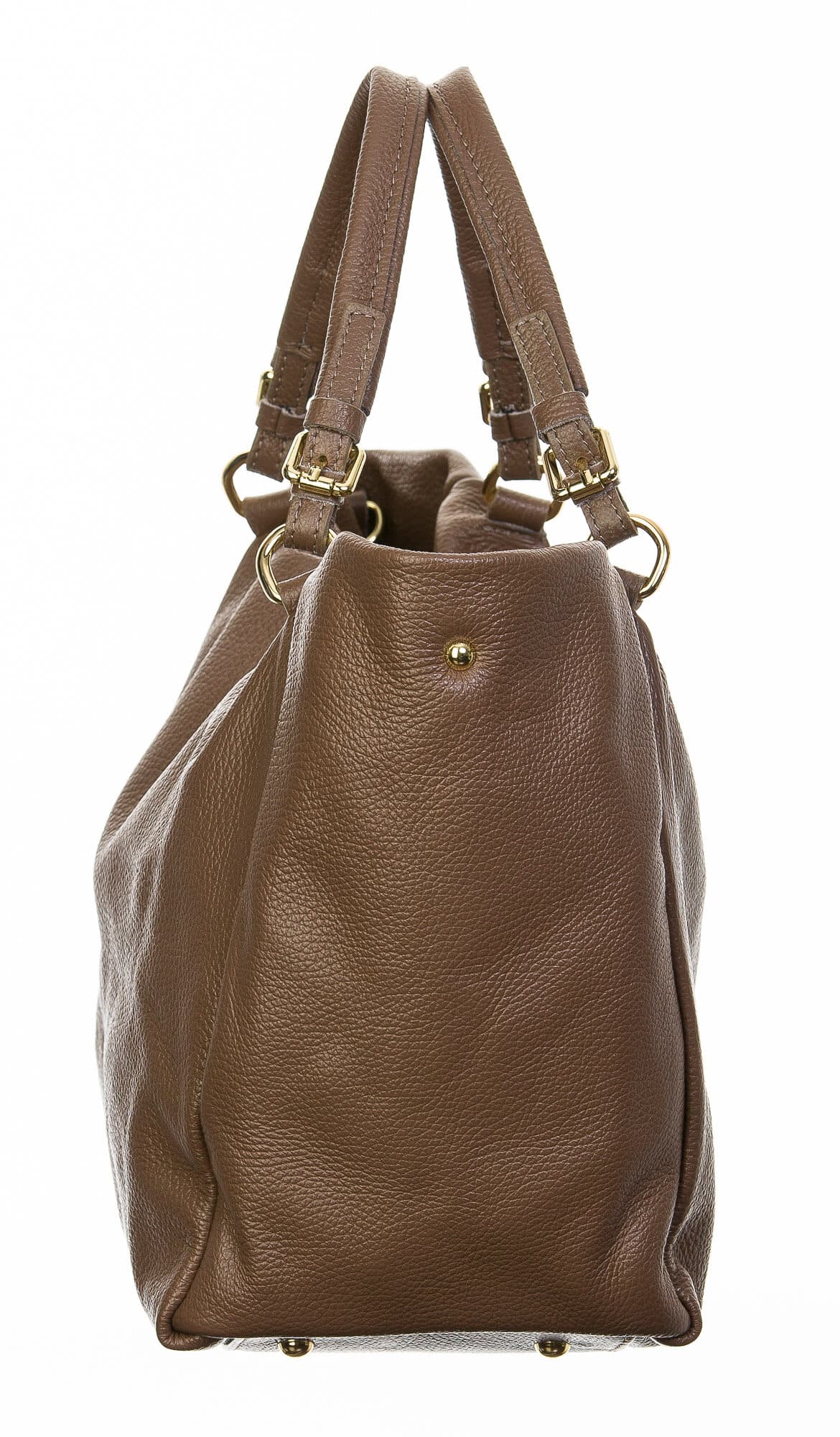 Borsa donna in vera pelle, CHIAROSCURO, mod ELODY colore taupe, Made in Italy.