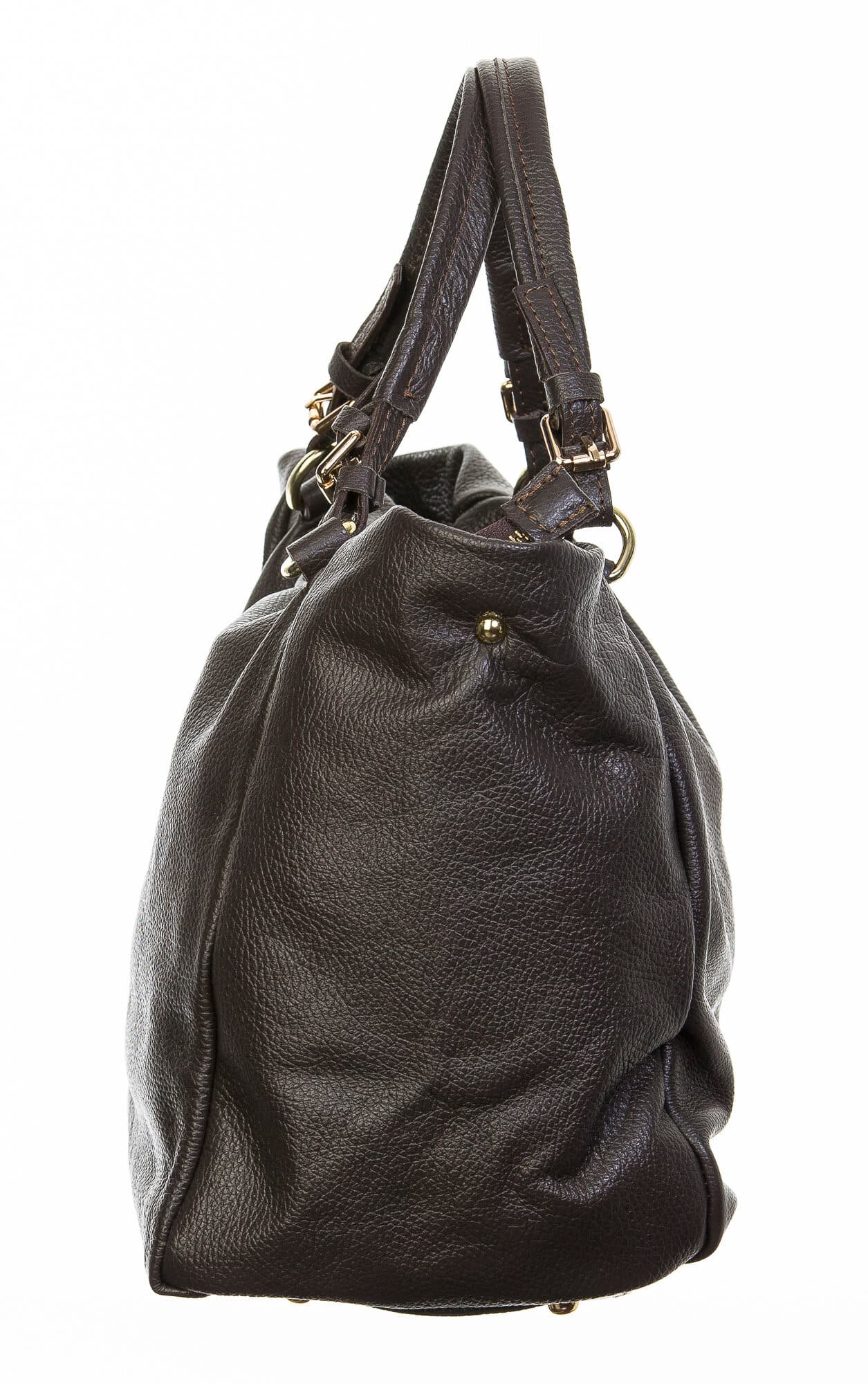 Borsa donna in vera pelle, CHIAROSCURO, mod ELODY colore marrone, Made in Italy.