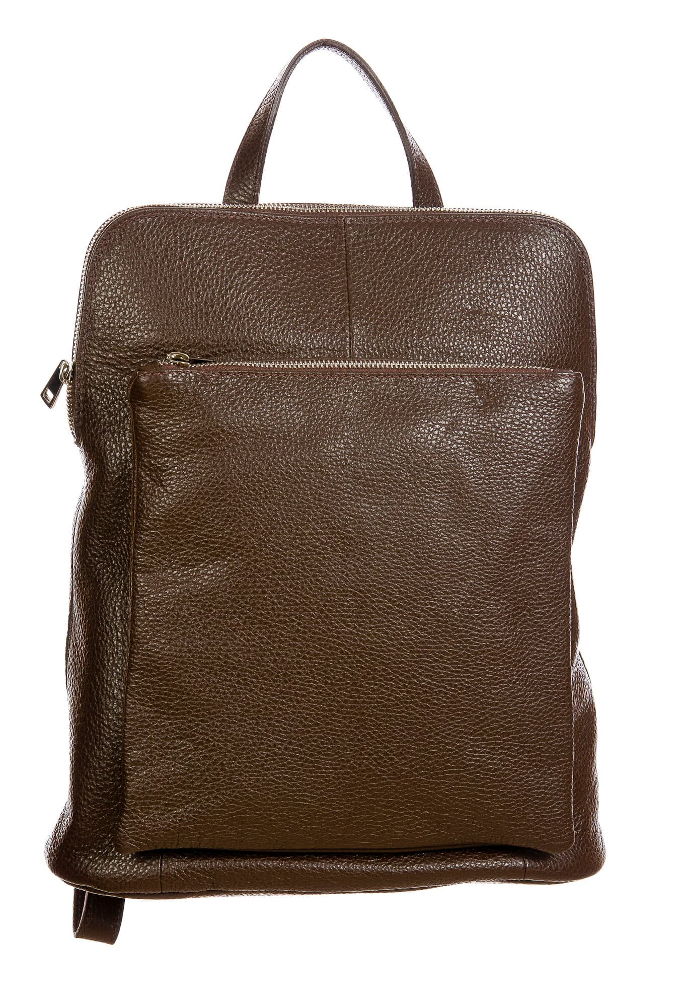 MONVISO : borsa - zaino donna, pelle morbida, colore: TESTAMORO, Made in Italy