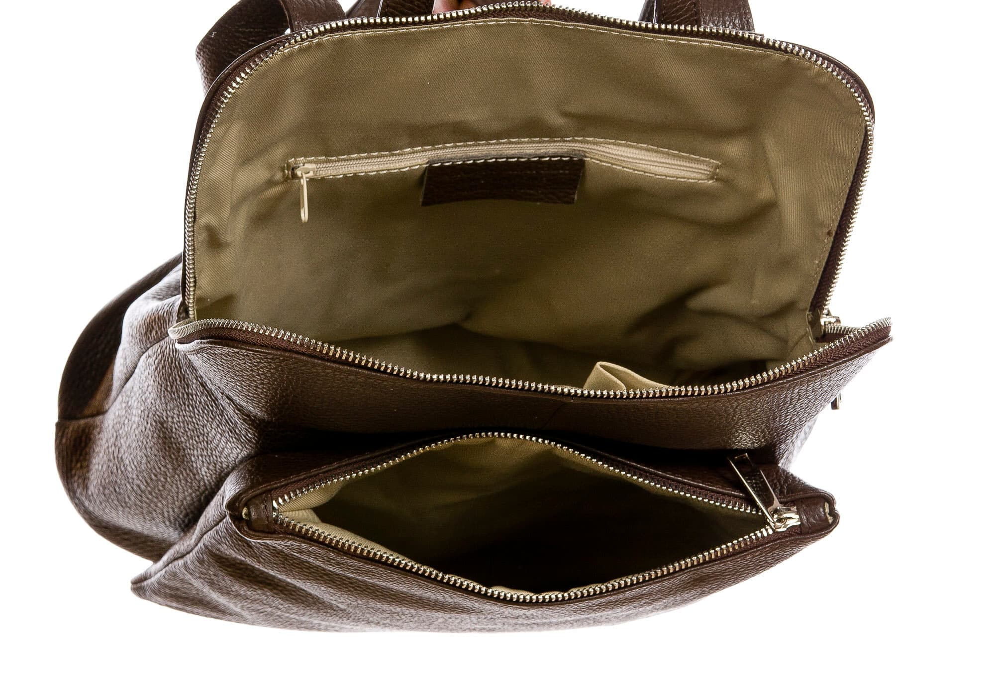 MONVISO : borsa - zaino donna, pelle morbida, colore: TESTAMORO, Made in Italy