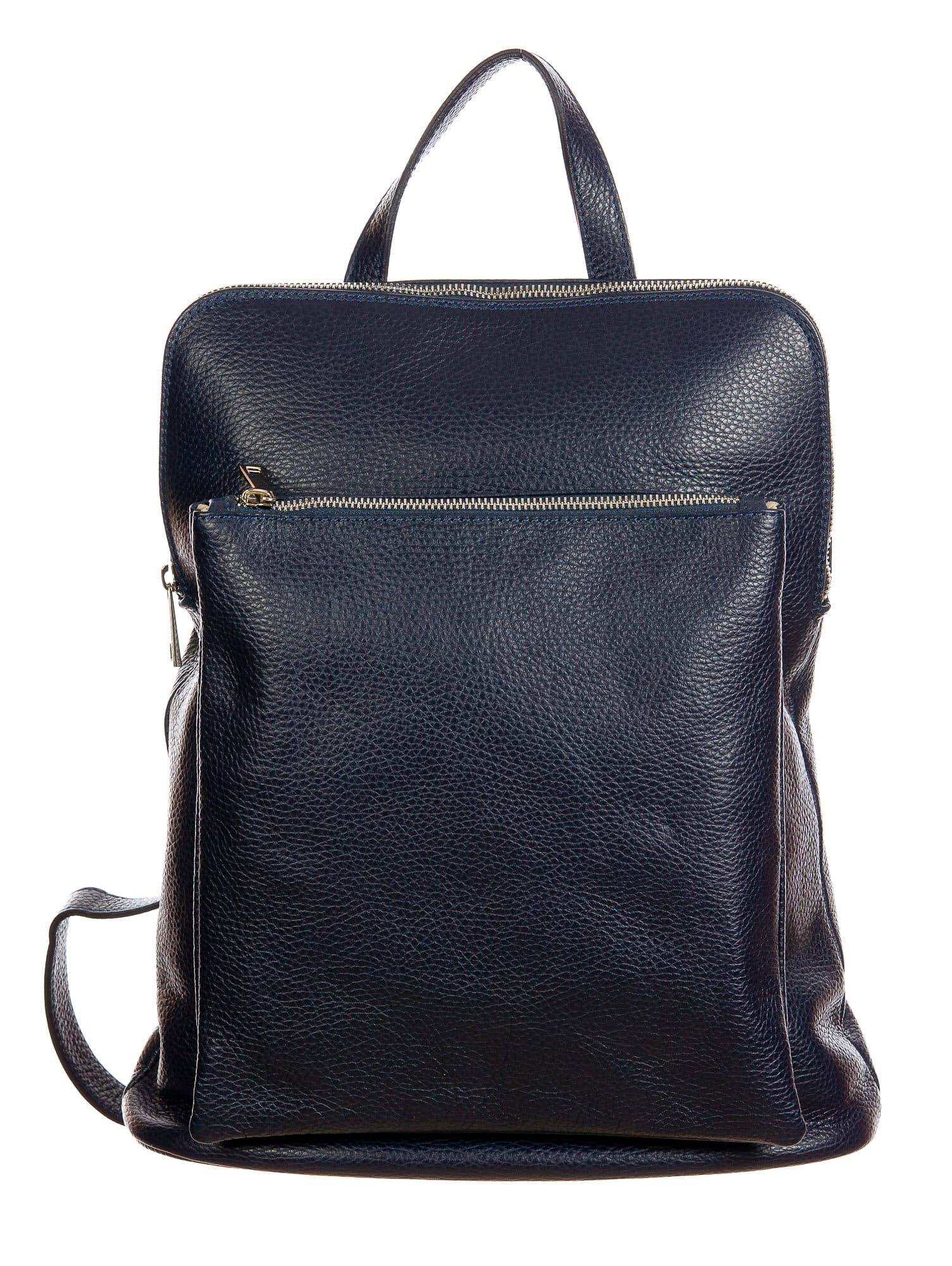 MONVISO : borsa - zaino donna, pelle morbida, colore: BLU, Made in Italy