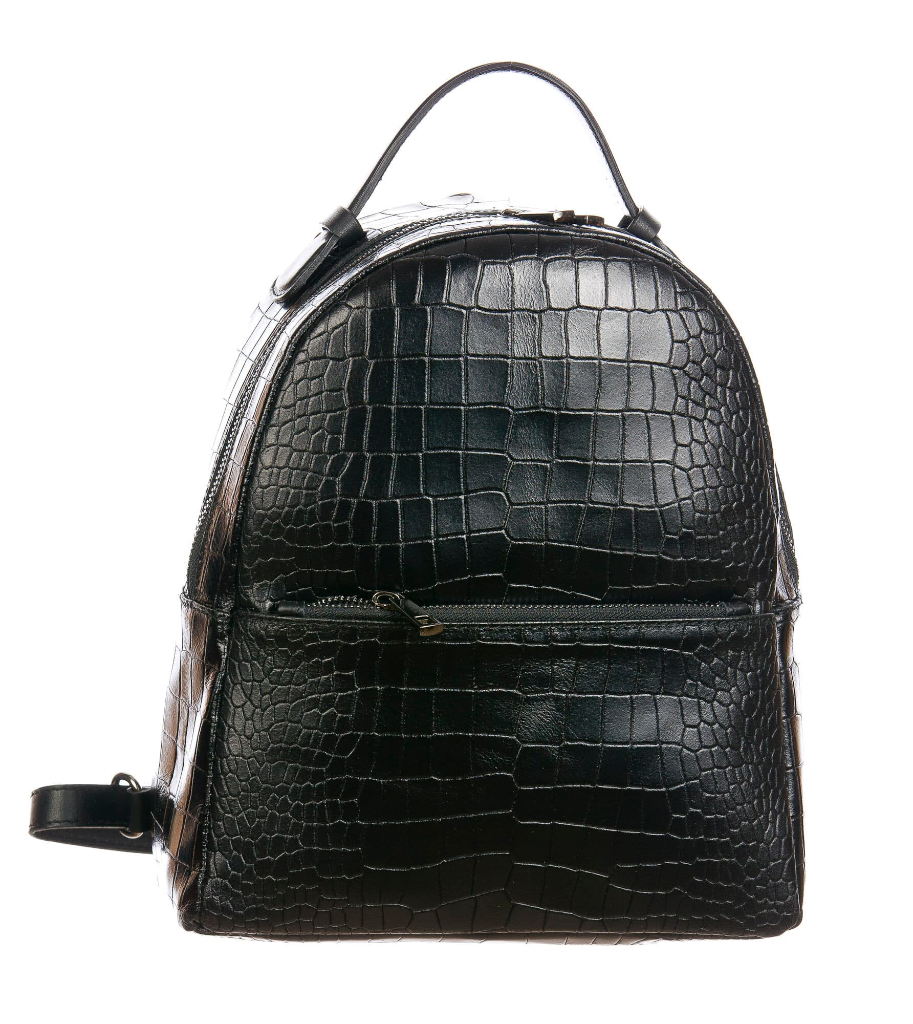 Monte NEVIS : zaino donna, pelle morbida, colore : NERO, Made in Italy