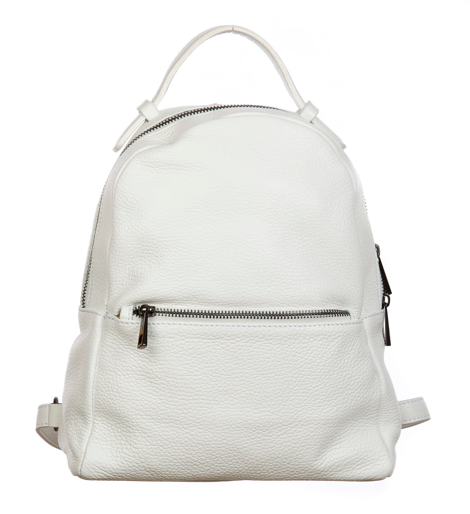 Monte NEVIS : zaino donna, pelle morbida, colore : BIANCO, Made in Italy