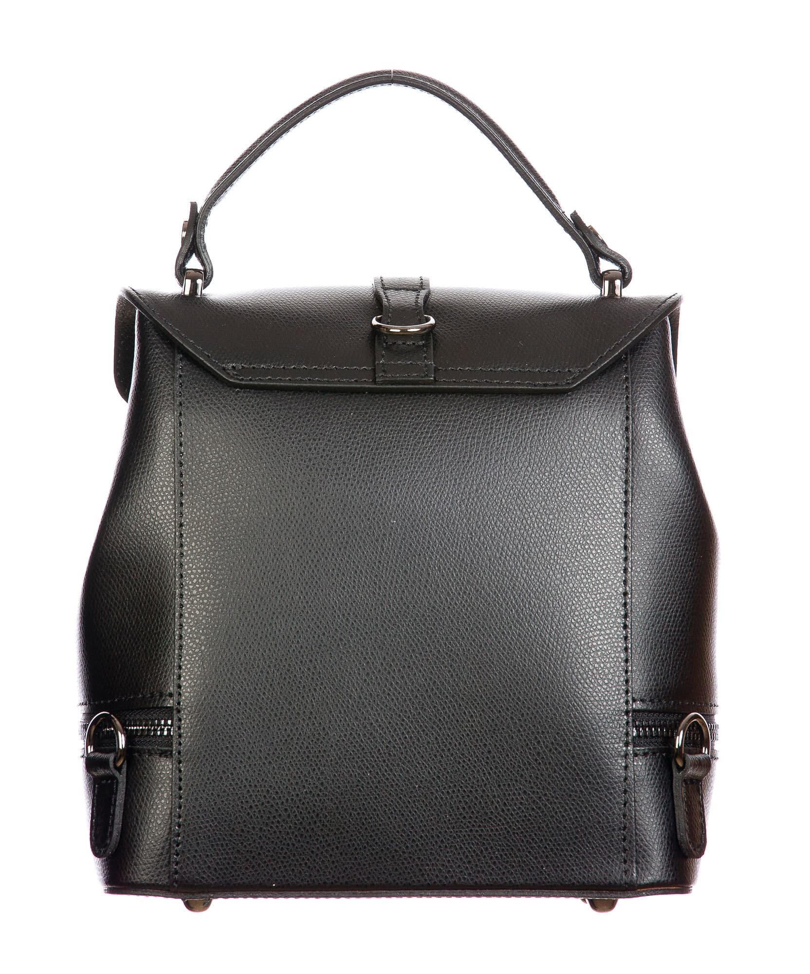 CAMY : borsa - zaino donna, pelle safiano rigida, colore : NERO, Made in Italy.CAMY : borsa - zaino donna, pelle safiano rigida, colore : NERO, Made in Italy.