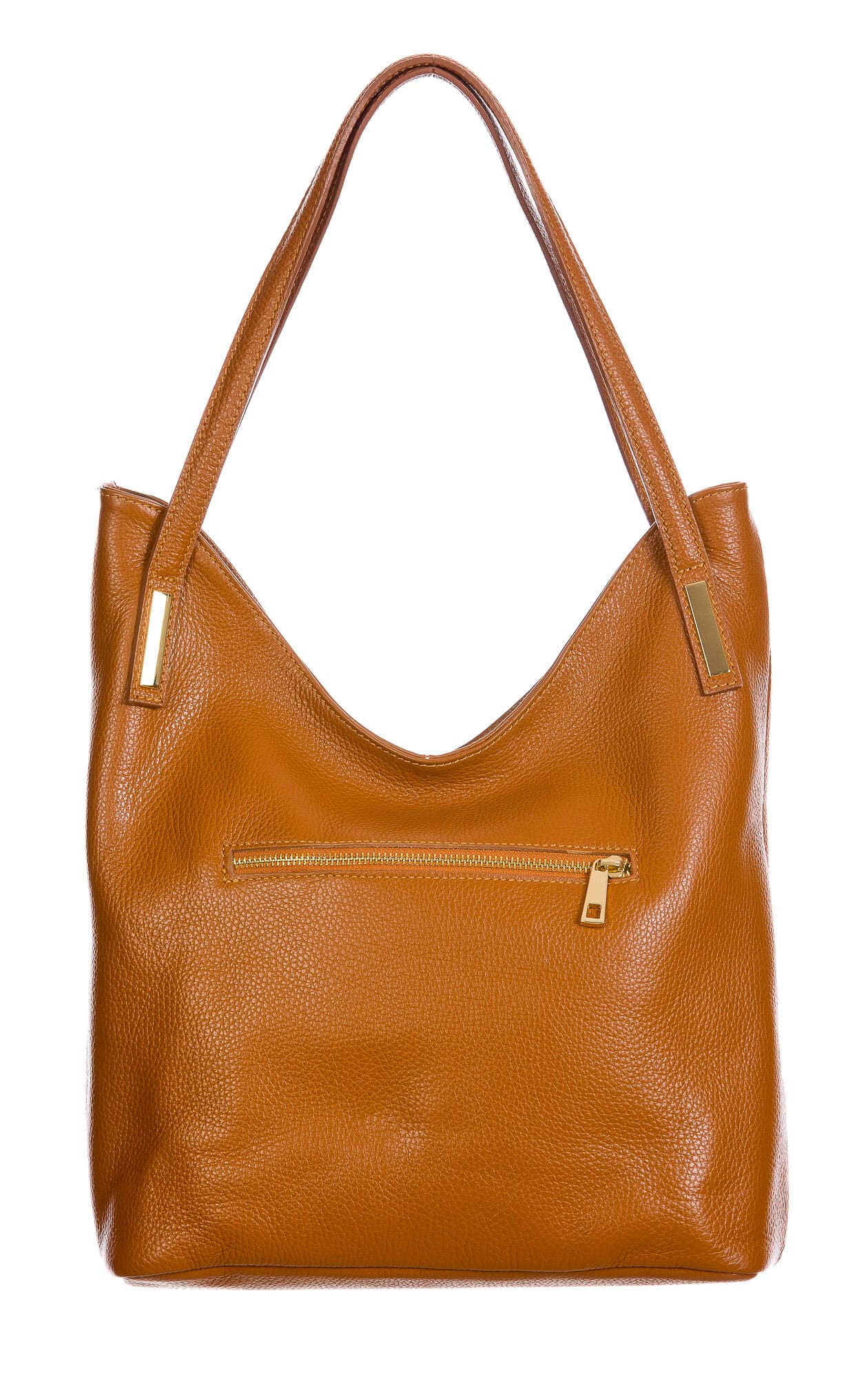 LUISA : borsa donna a spalla, pelle morbida, colore : MARRONE / NERO, Made in Italy