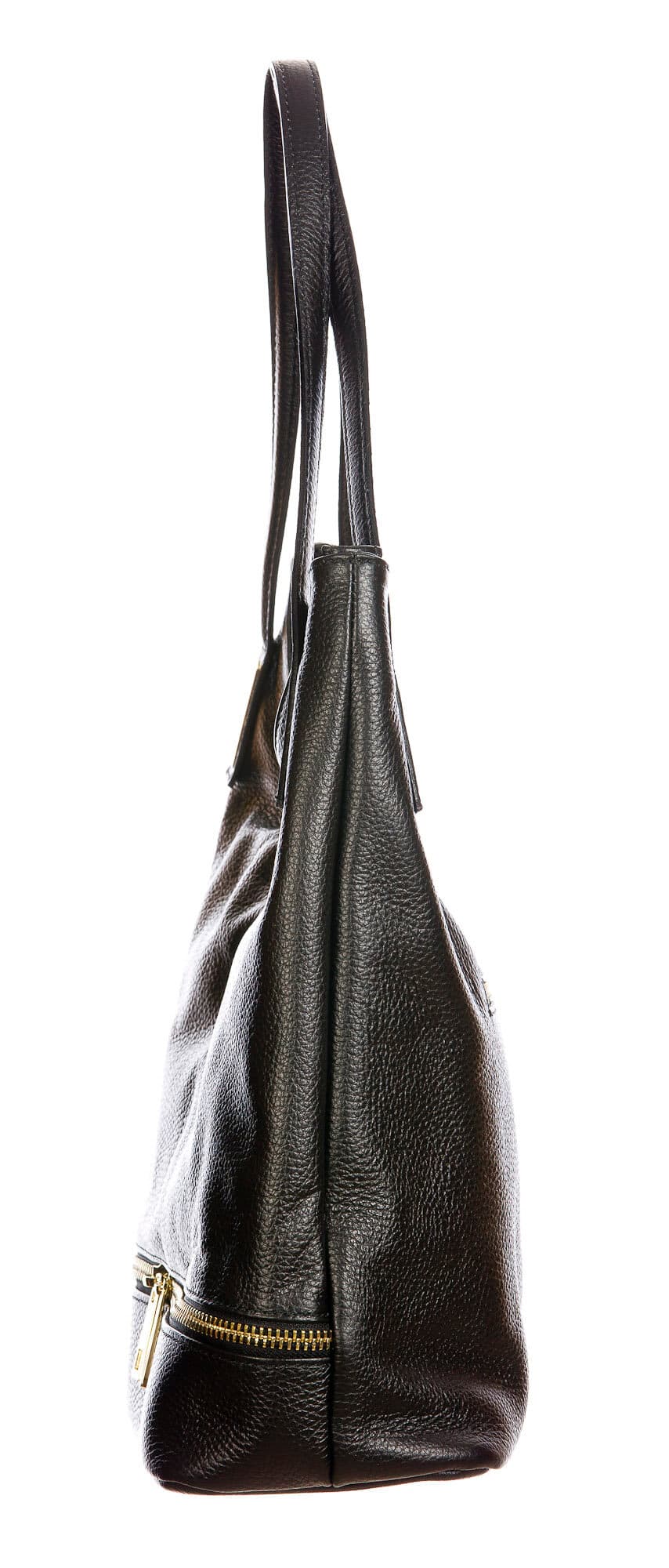 LUISA : borsa donna a spalla, pelle morbida, colore : NERO, Made in Italy