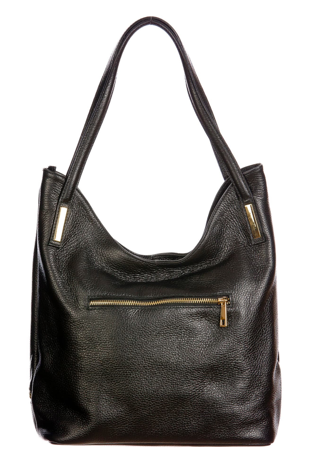 LUISA : borsa donna a spalla, pelle morbida, colore : NERO, Made in Italy