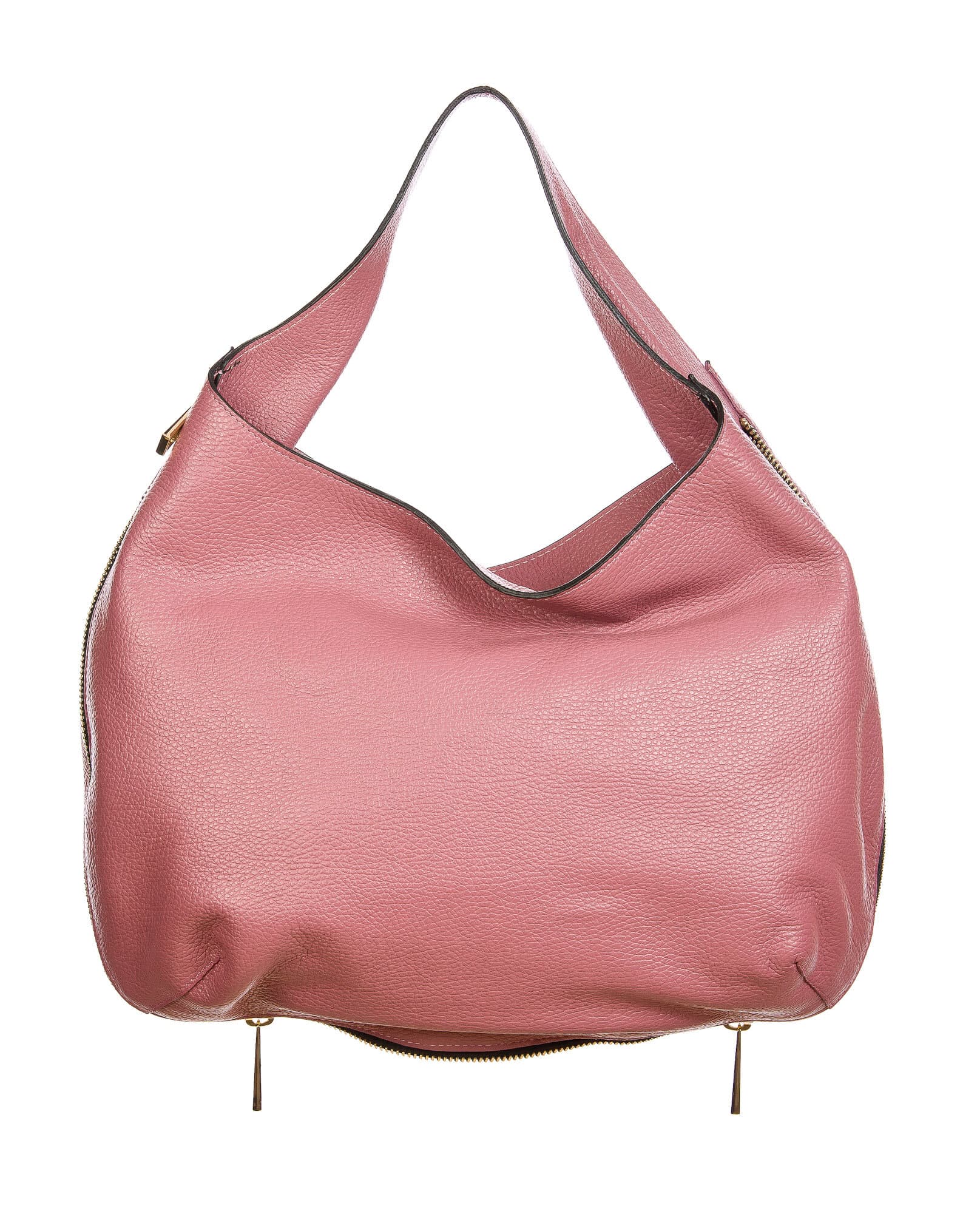 DAISY : borsa donna a spalla, pelle morbida, colore: ROSA, Made in Italy. (Borsa)