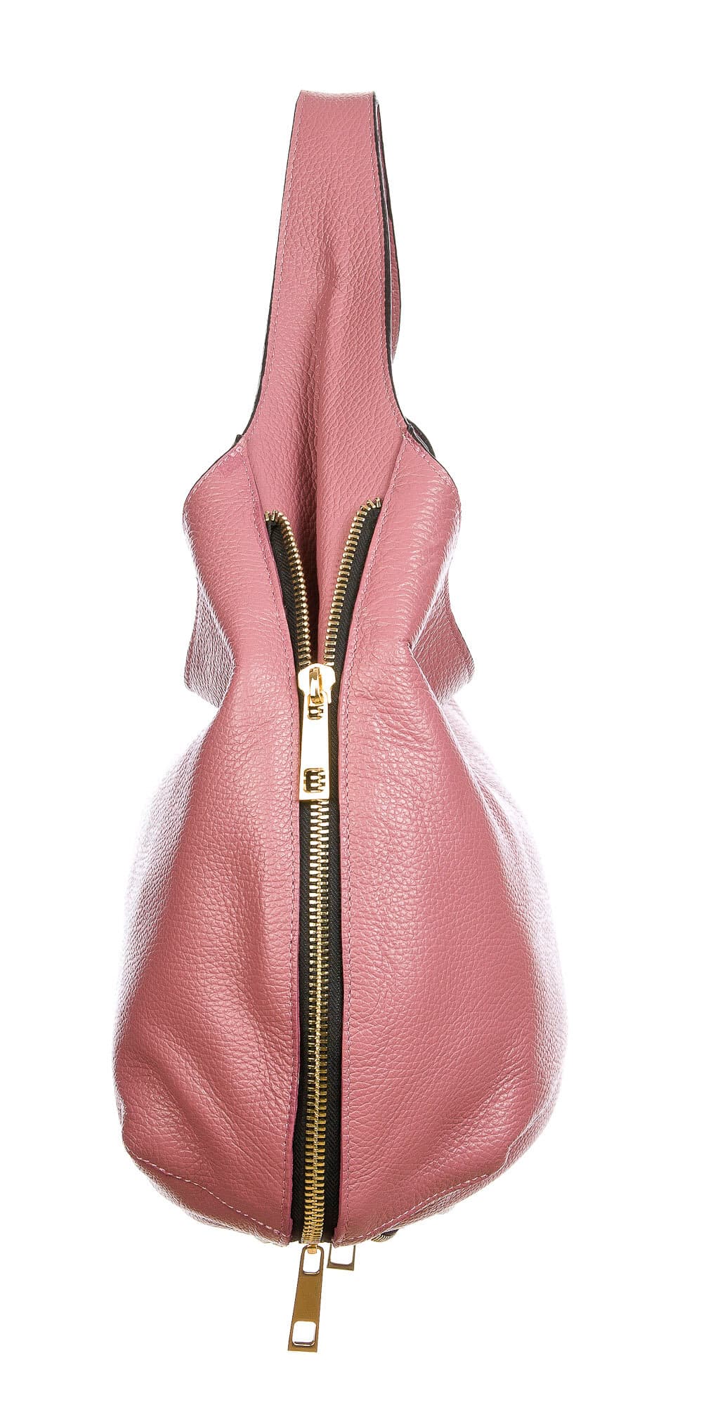 DAISY : borsa donna a spalla, pelle morbida, colore: ROSA, Made in Italy. (Borsa)