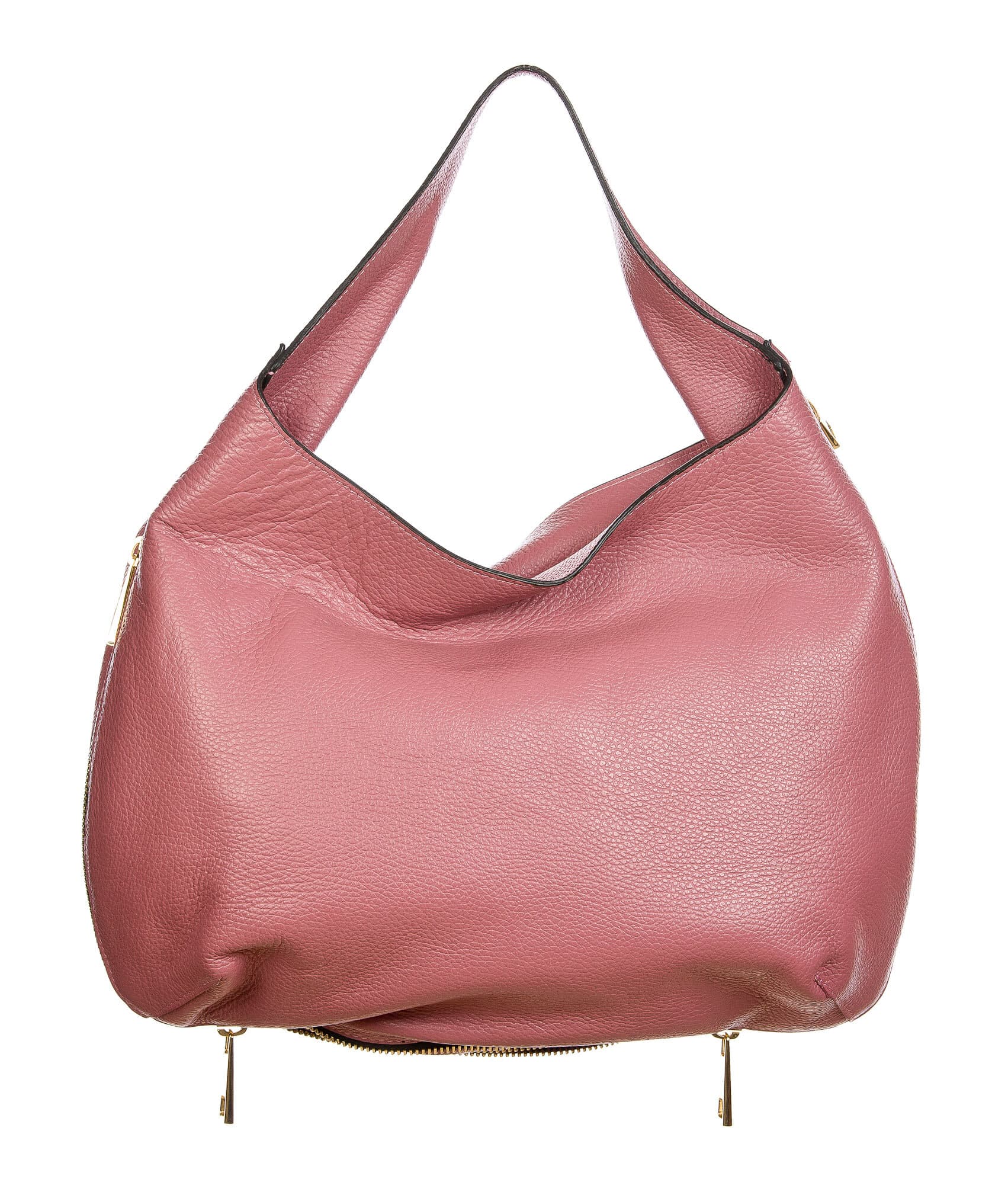 DAISY : borsa donna a spalla, pelle morbida, colore: ROSA, Made in Italy. (Borsa)