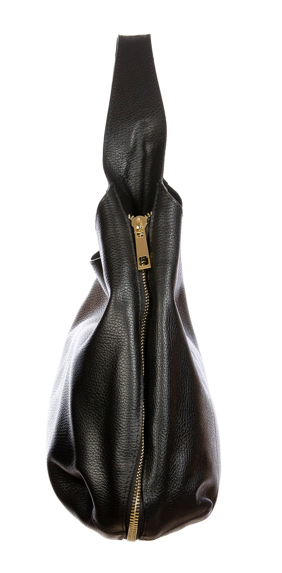 DAISY : borsa donna a spalla, pelle morbida, colore: NERO, Made in Italy. (Borsa)