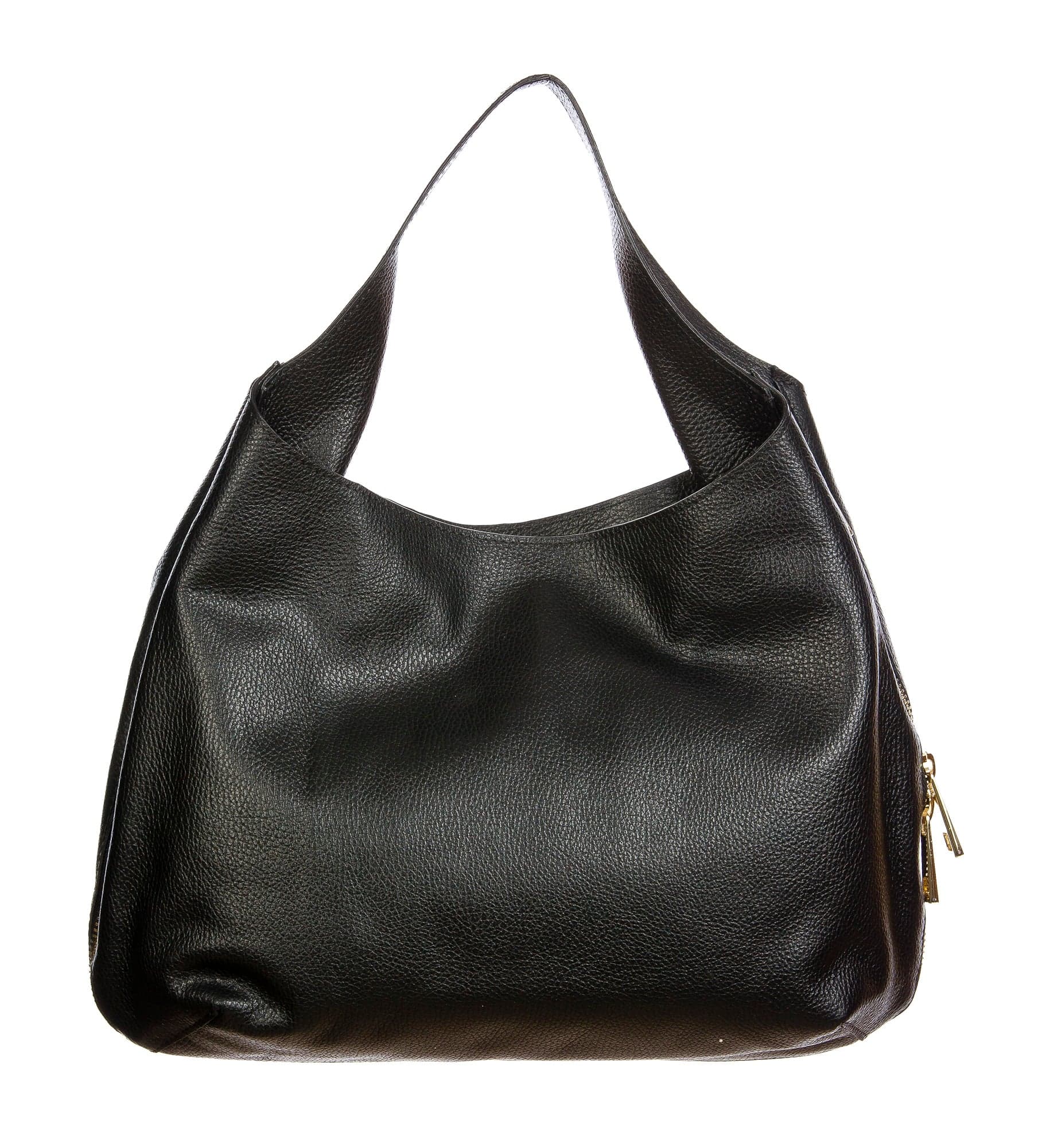 DAISY : borsa donna a spalla, pelle morbida, colore: NERO, Made in Italy. (Borsa)
