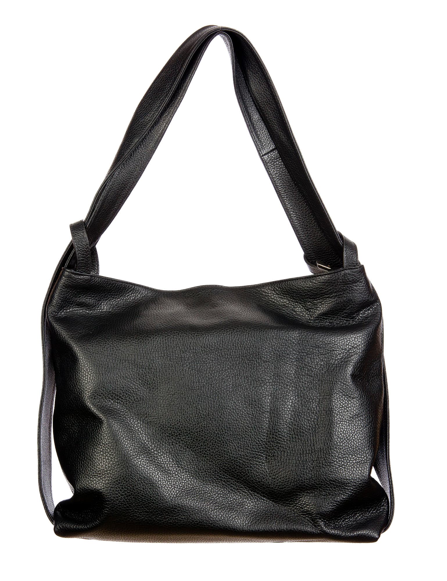 OLIVIA : borsa / zaino, pelle morbida, colore : TESTAMORO, Made in Italy