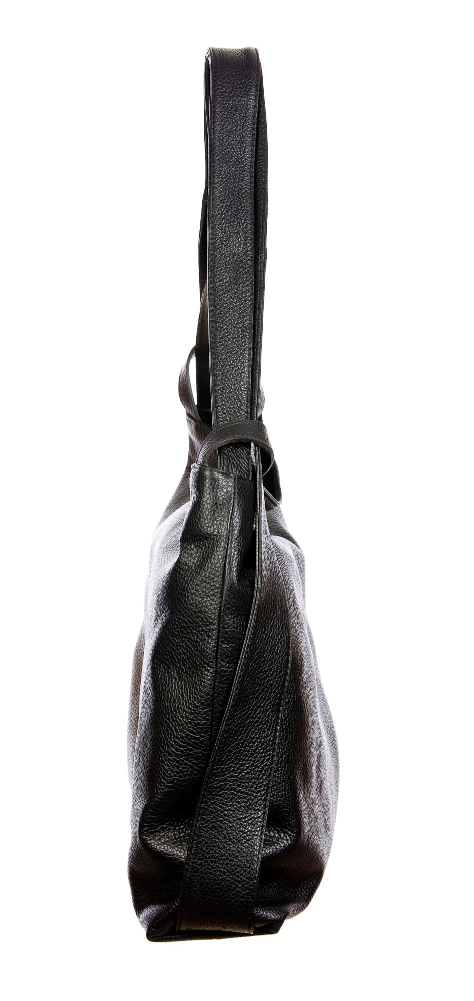 OLIVIA : borsa / zaino, pelle morbida, colore : TESTAMORO, Made in Italy