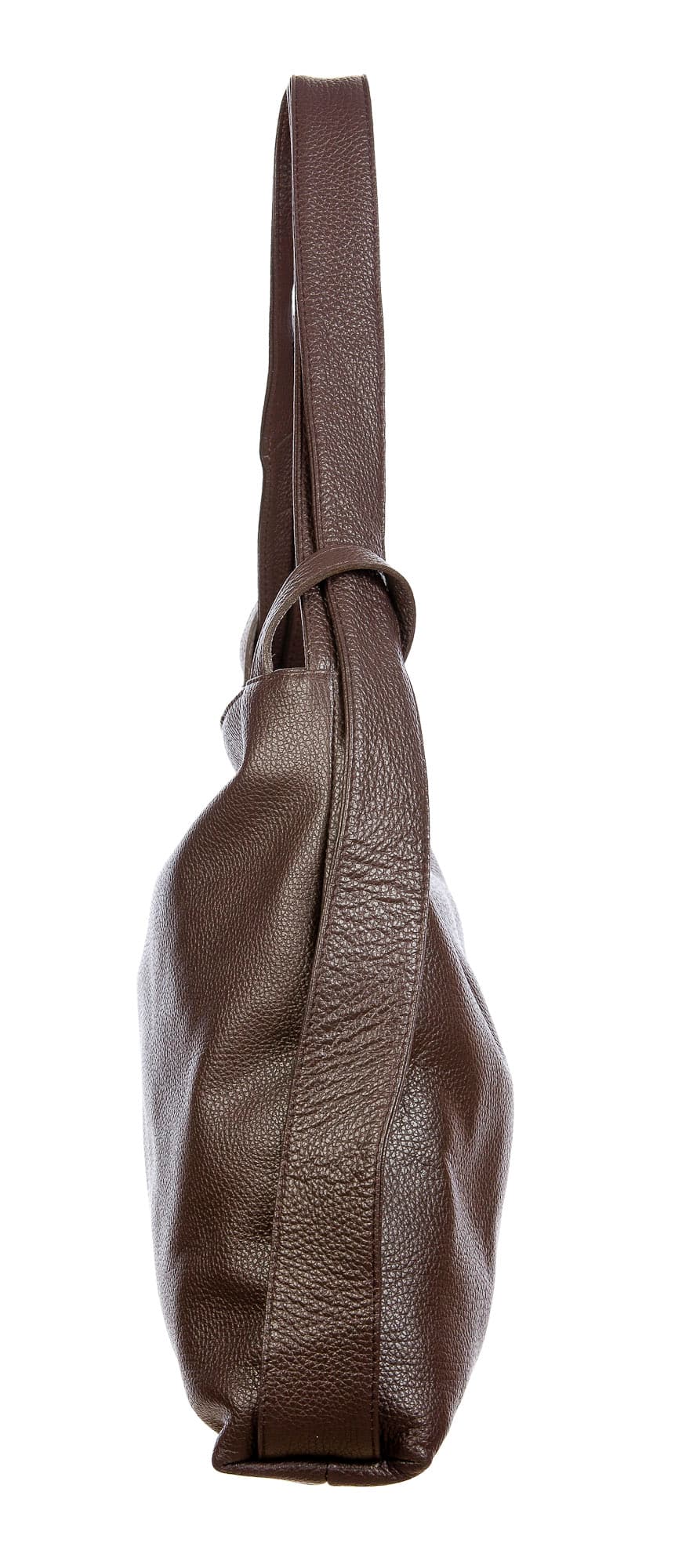 OLIVIA : borsa / zaino, pelle morbida, colore : TESTA MORO, Made in Italy