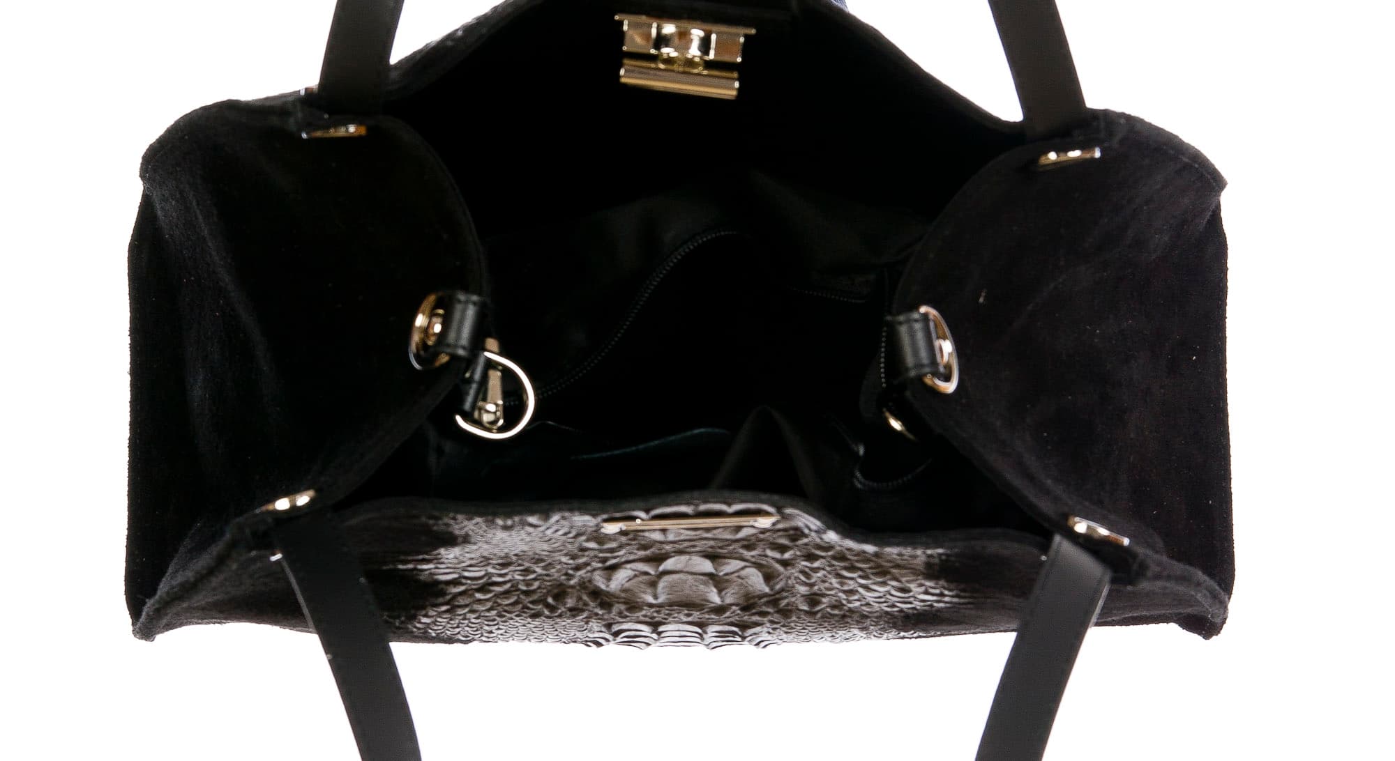 CORINNE: borsa donna a spalla, semirigida, pelle morbida, colore: NERO, Made in Italy (Borsa)