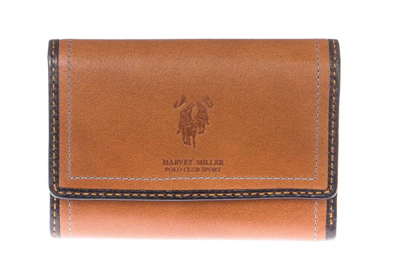 Portafoglio donna in vera pelle nubuck HARVEY MILLER mod GIACINTA colore MIELE Made in Italy.