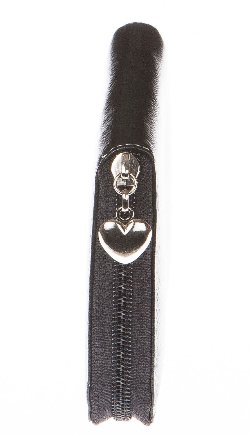 Portafoglio donna in vera pelle tradizionale SANTINI mod BIANCOSPINO colore NERO Made in Italy. (Portafoglio)