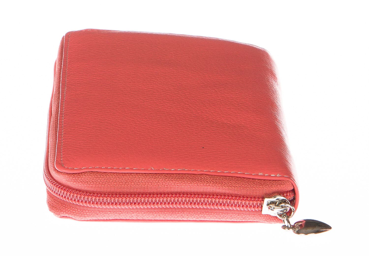 Portafoglio donna in vera pelle tradizionale SANTINI mod BIANCOSPINO colore ROSA Made in Italy. (Portafoglio)