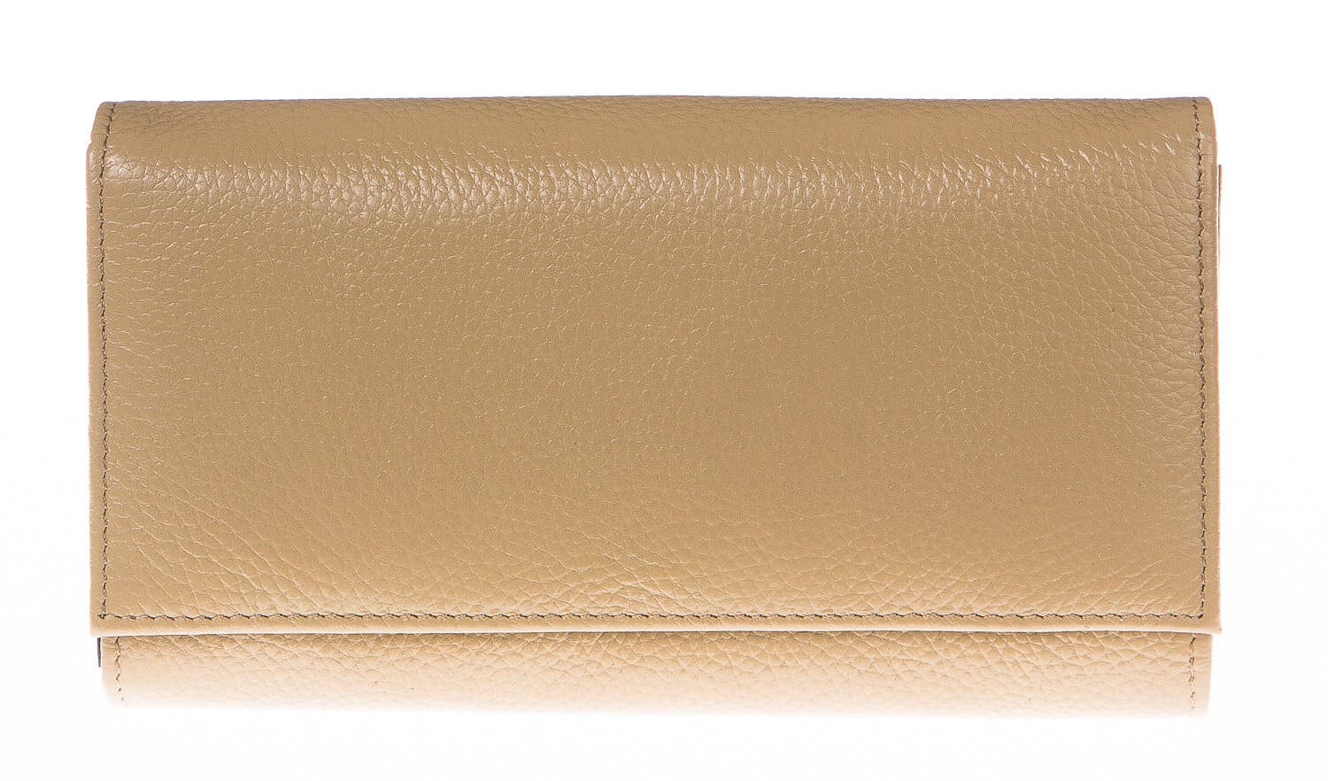 Portafoglio donna in vera pelle tradizionale SANTINI mod ORCHIDEA colore BEIGE Made in Italy.