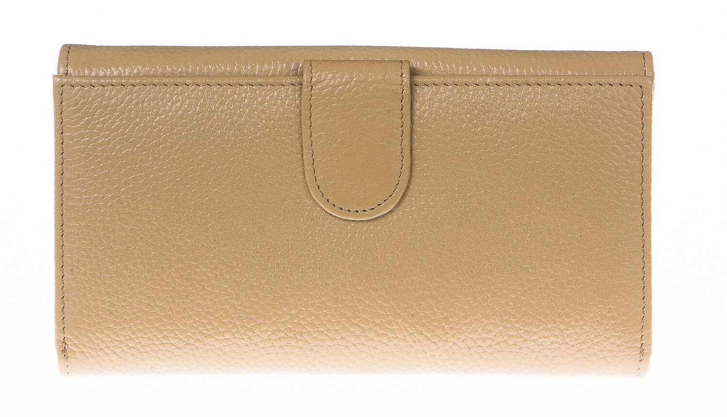 Portafoglio donna in vera pelle tradizionale SANTINI mod ORCHIDEA colore BEIGE Made in Italy.