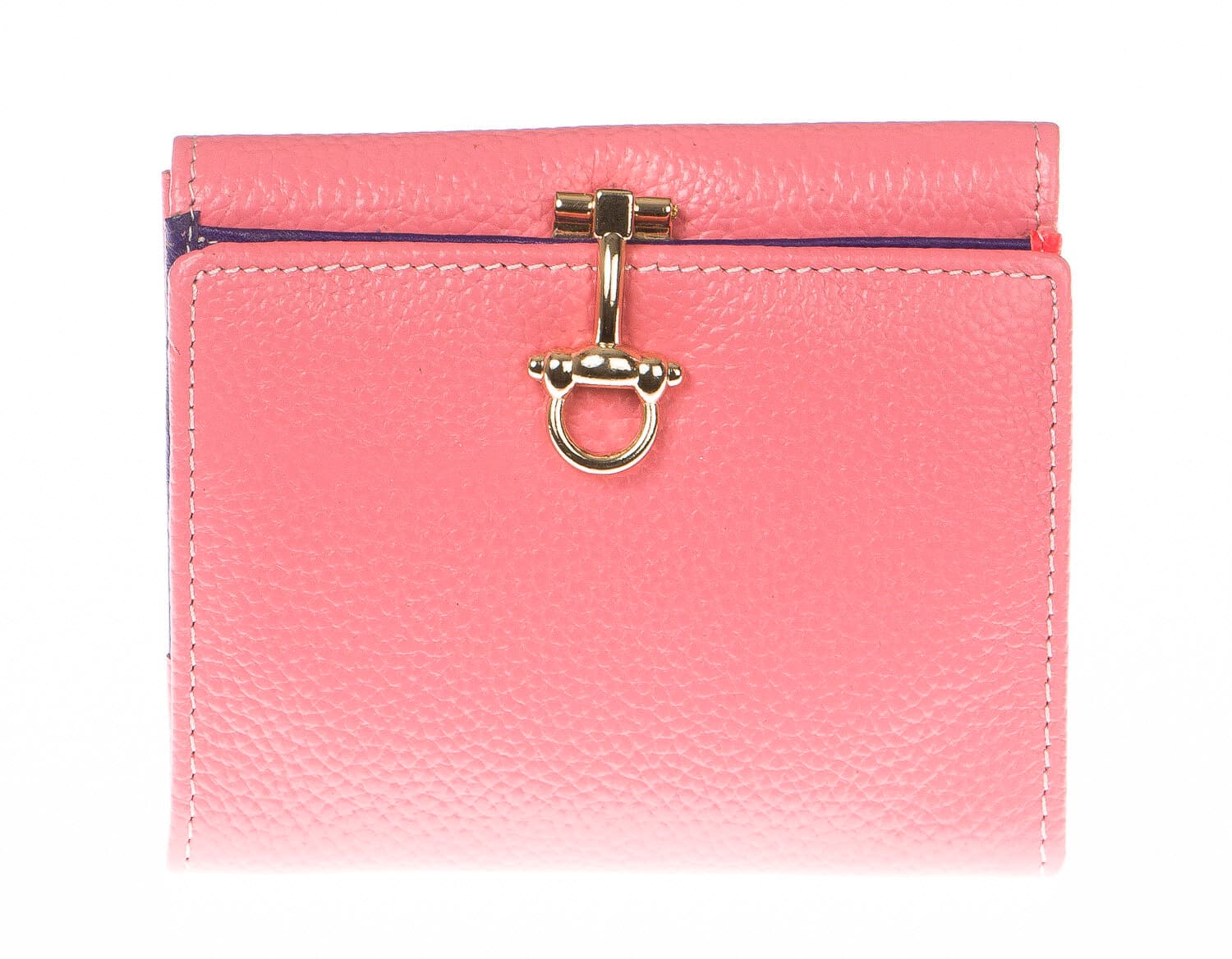 Portafoglio in vera pelle da donna MIMOSA, colore ROSA, SANTINI, MADE IN ITALY