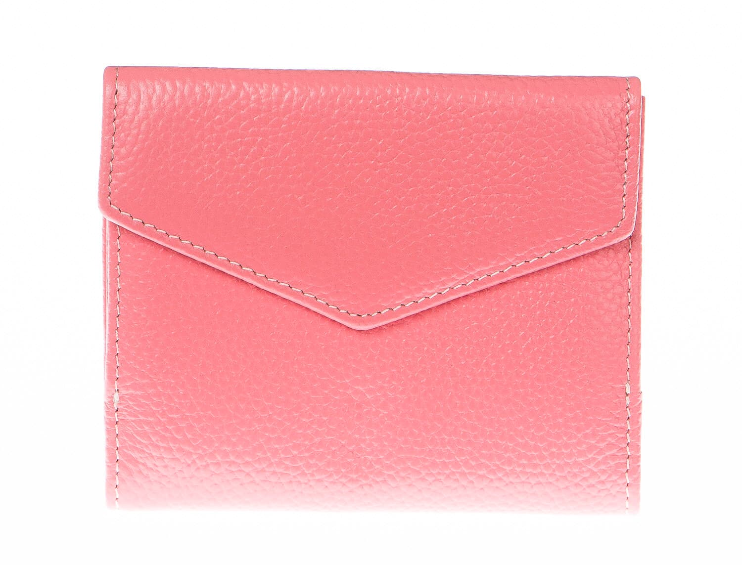 Portafoglio in vera pelle da donna MIMOSA, colore ROSA, SANTINI, MADE IN ITALY