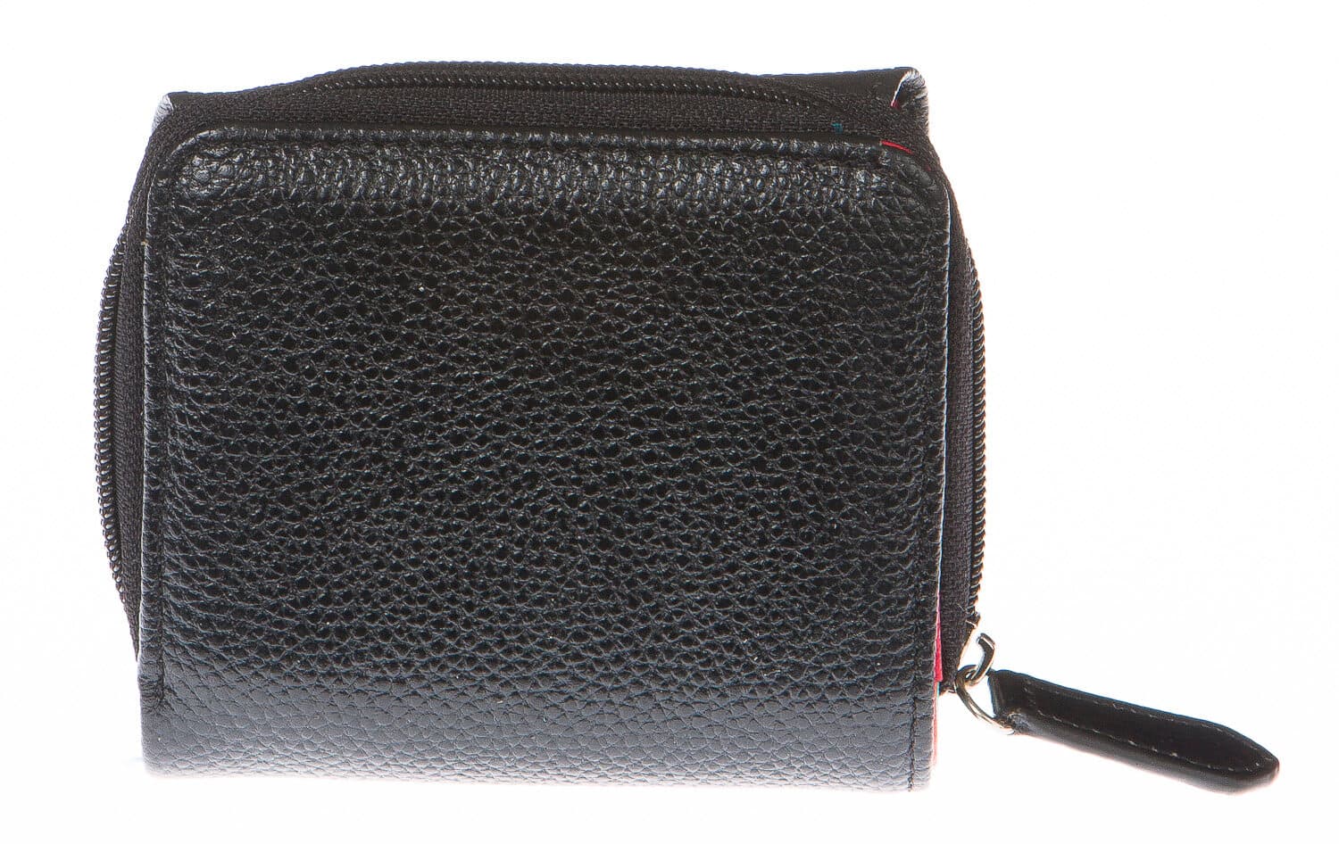 Portafoglio donna in vera pelle tradizionale SANTINI mod BEGONIA colore NERO Made in Italy. (Portafoglio