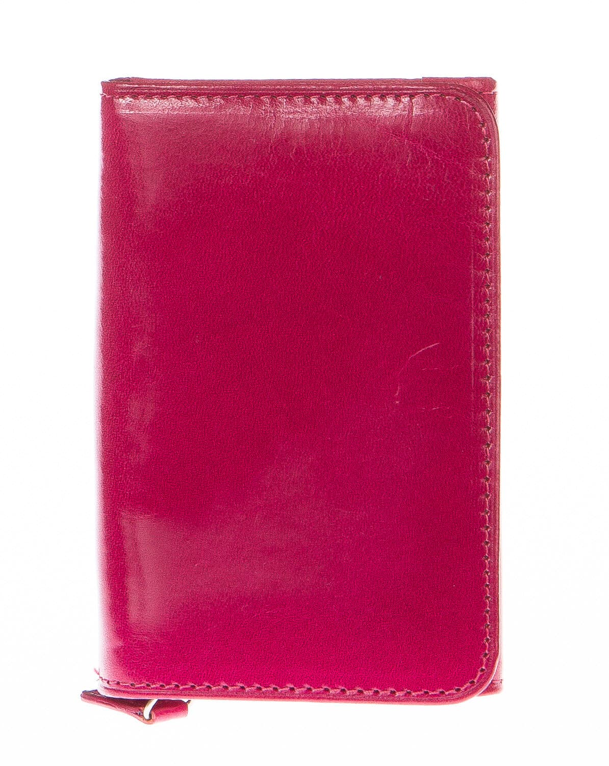 Portafoglio donna in vera pelle tradizionale SANTINI mod IBISCO colore FUCSIA Made in Italy