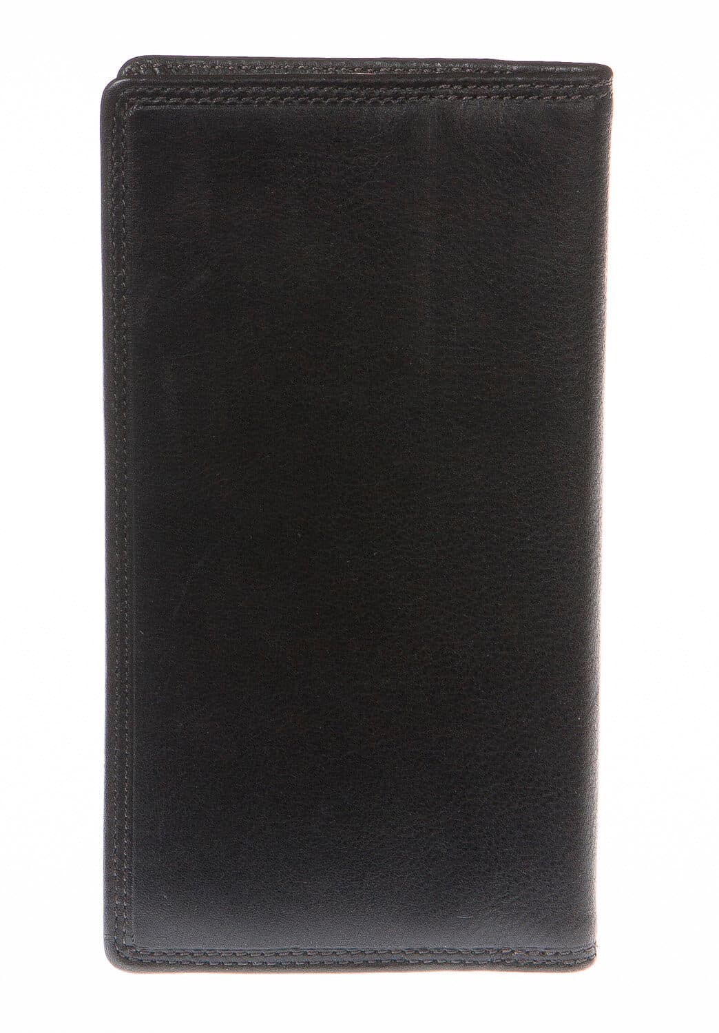 Portafoglio uomo / donna in vera pelle sauvage COVERI mod CARDO colore NERO Made in Italy.