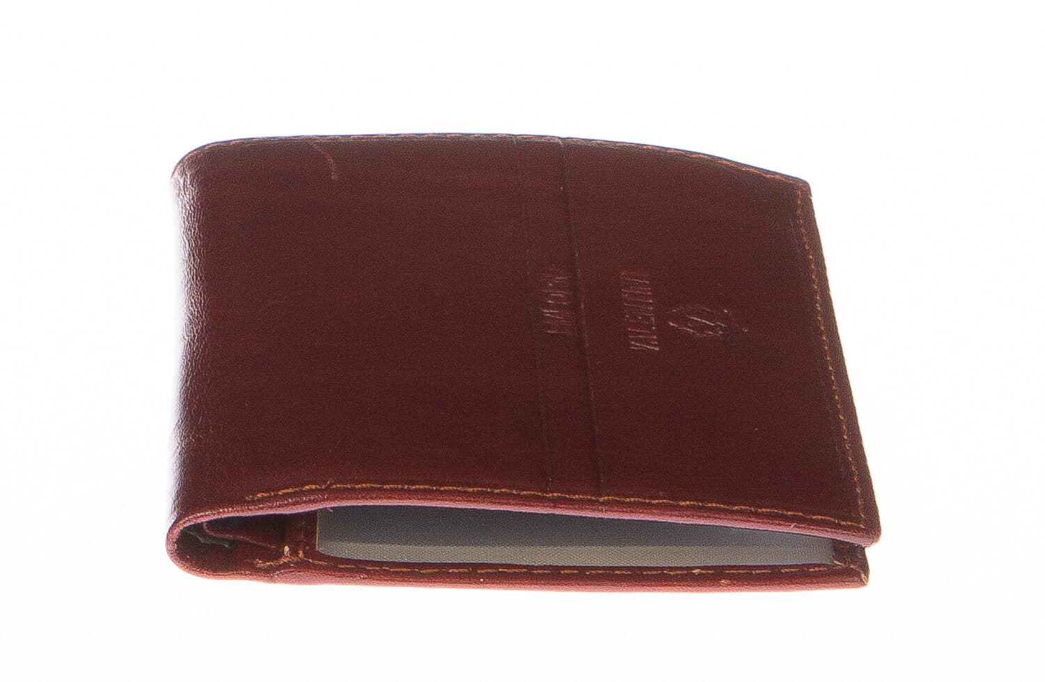 Porta tessere - carte di credito uomo / donna in vera pelle tradizionale SANTINI, mod SVEZIA, colore MARRONE, Made in Italy.