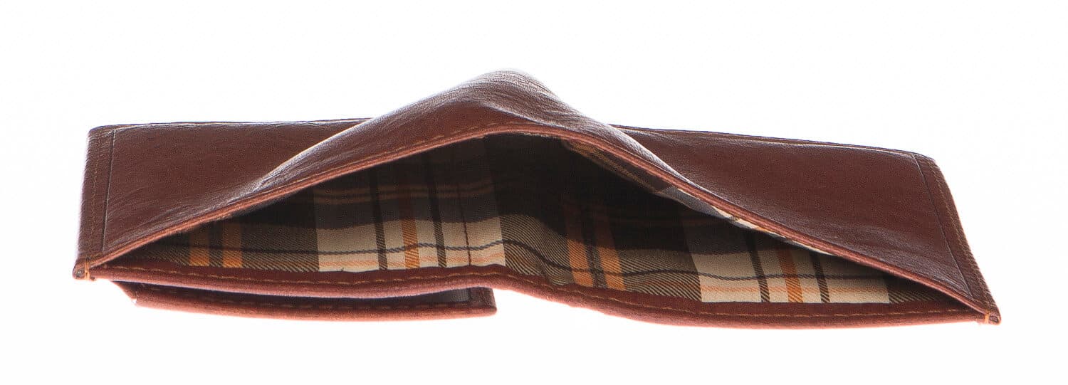 Portafoglio uomo in vera pelle tradizionale SANTINI, mod OLIVER, colore MARRONE, Made in Italy.