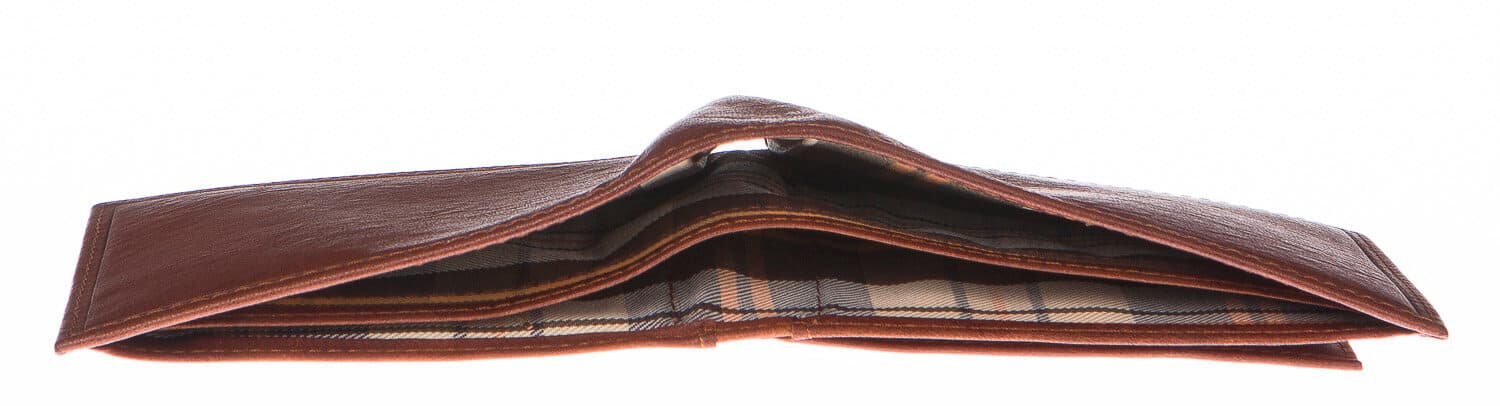 Portafoglio uomo in vera pelle tradizionale SANTINI, mod VENEZUELA, colore MARRONE, Made in Italy.