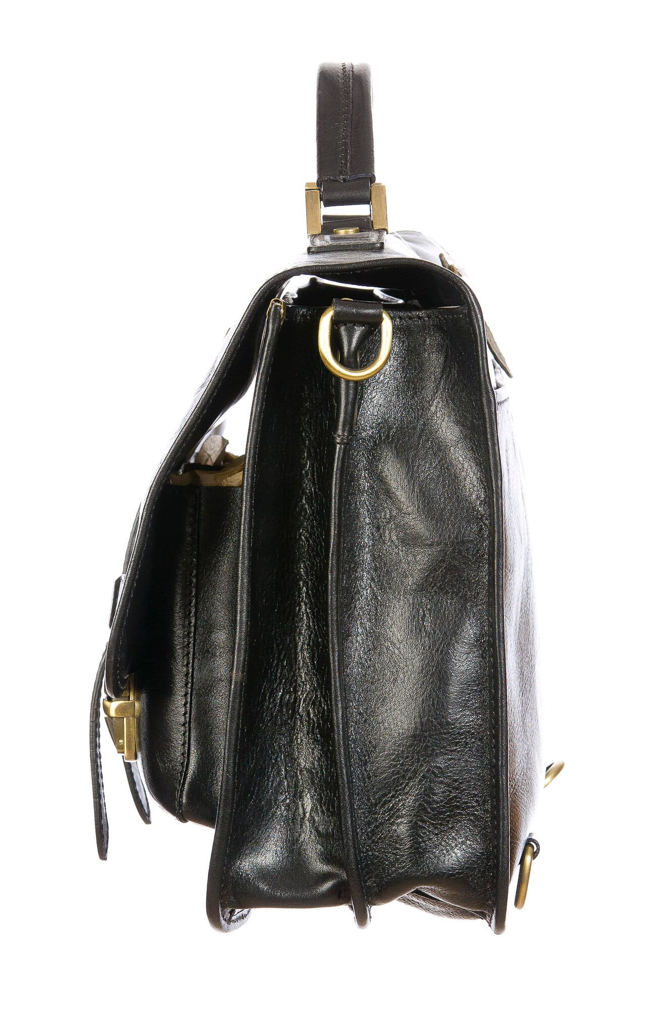 ERNESTO: cartella /borsa ufficio uomo, in cuoio, colore: NERO, Made in Italy