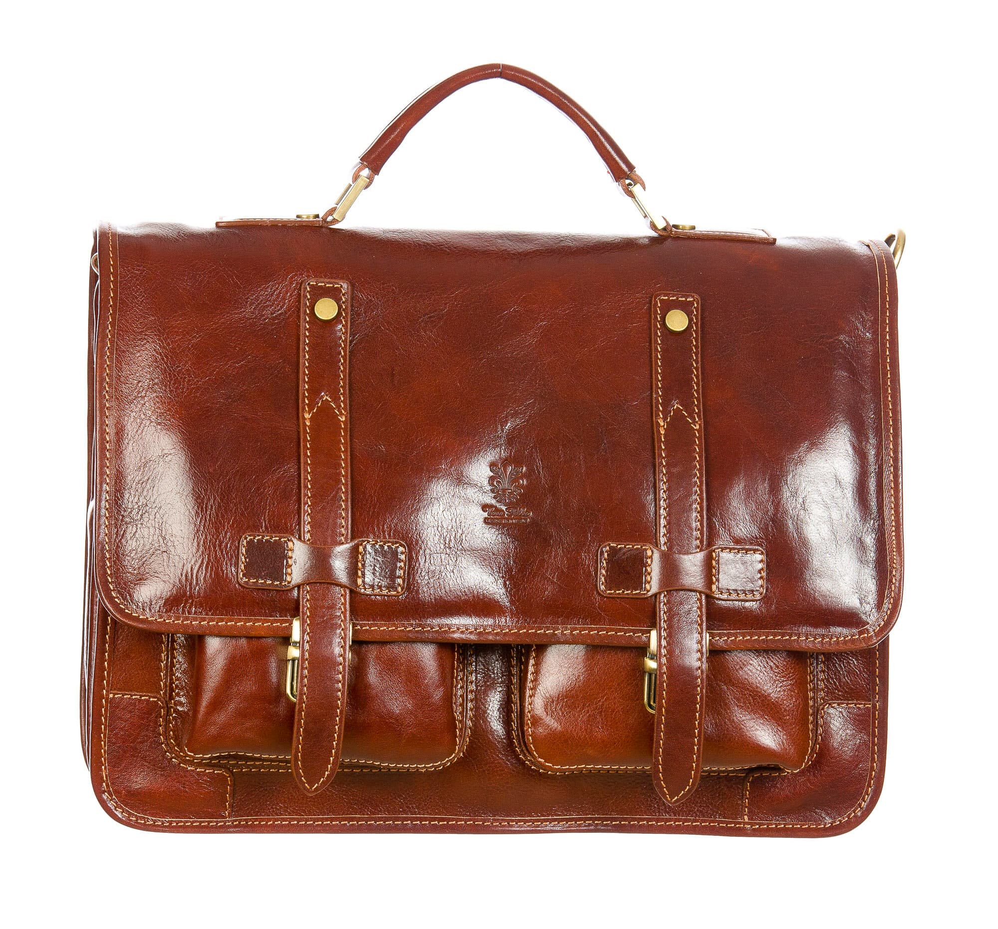 ERNESTO: cartella /borsa ufficio uomo, in cuoio, colore: TESTAMORO, Made in Italy