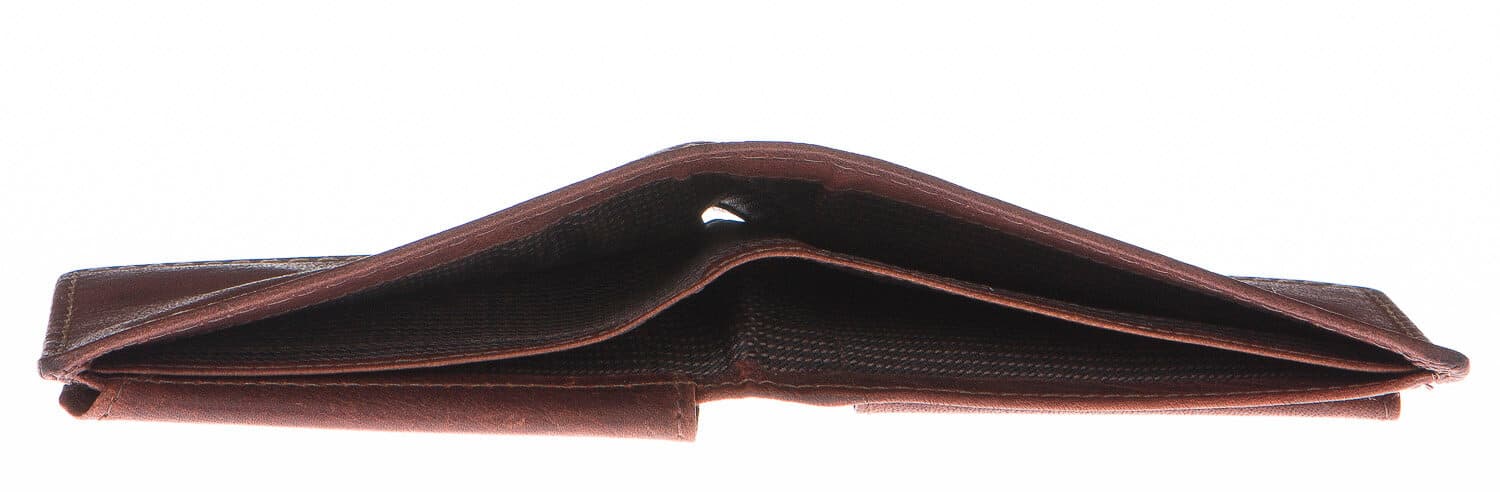 Portafoglio uomo in vera pelle sauvage SANTINI, mod LUSSEMBURGO maxi, colore MARRONE Made in Italy.
