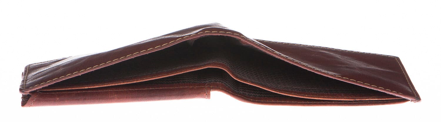 Portafoglio uomo in vera pelle sauvage SANTINI, mod LUSSEMBURGO mini, colore MARRONE Made in Italy.