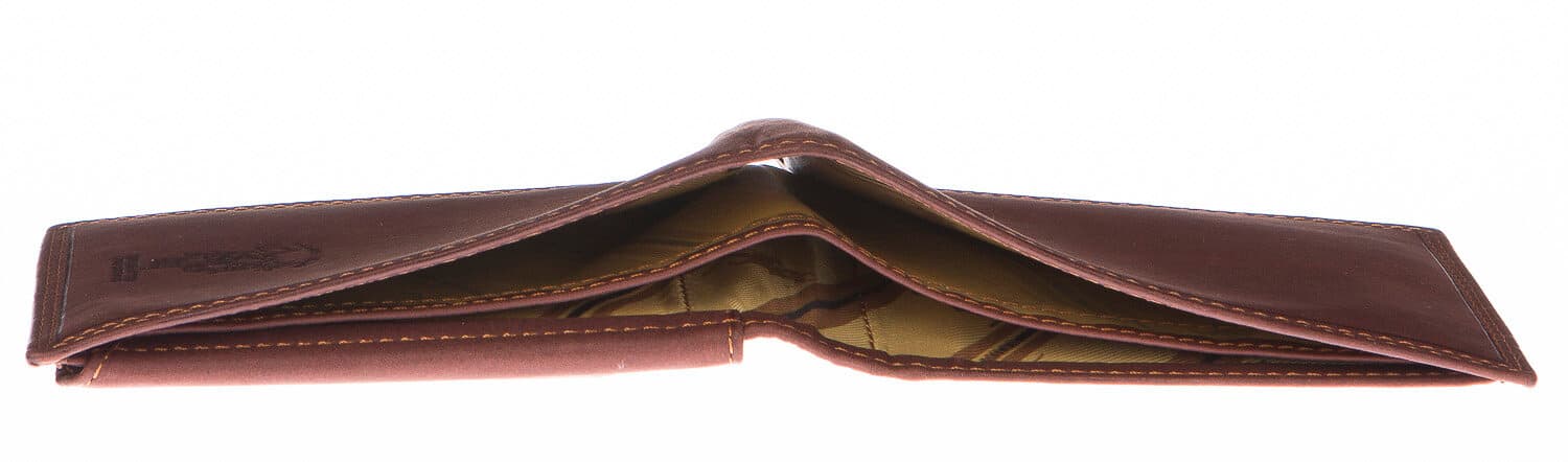 Portafoglio uomo in vera pelle nubuck HARVEY MILLER, mod MADAGASCAR, colore MARRONE Made in Italy.