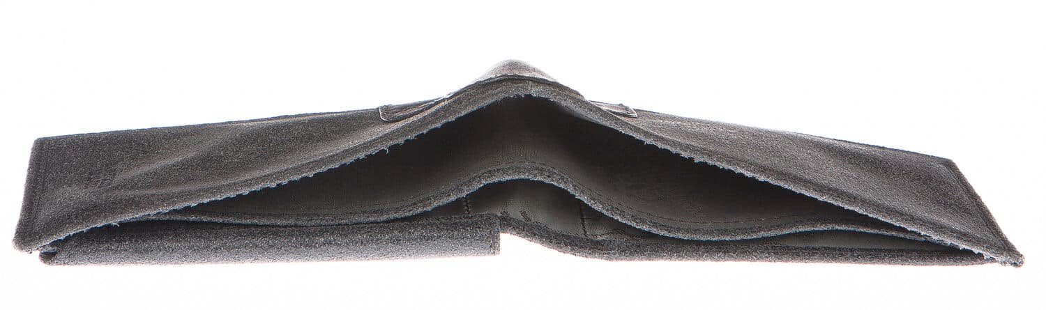 Portafoglio uomo in vera pelle nubuck HARVEY MILLER, mod GIAMAICA, colore GRIGIO Made in Italy.