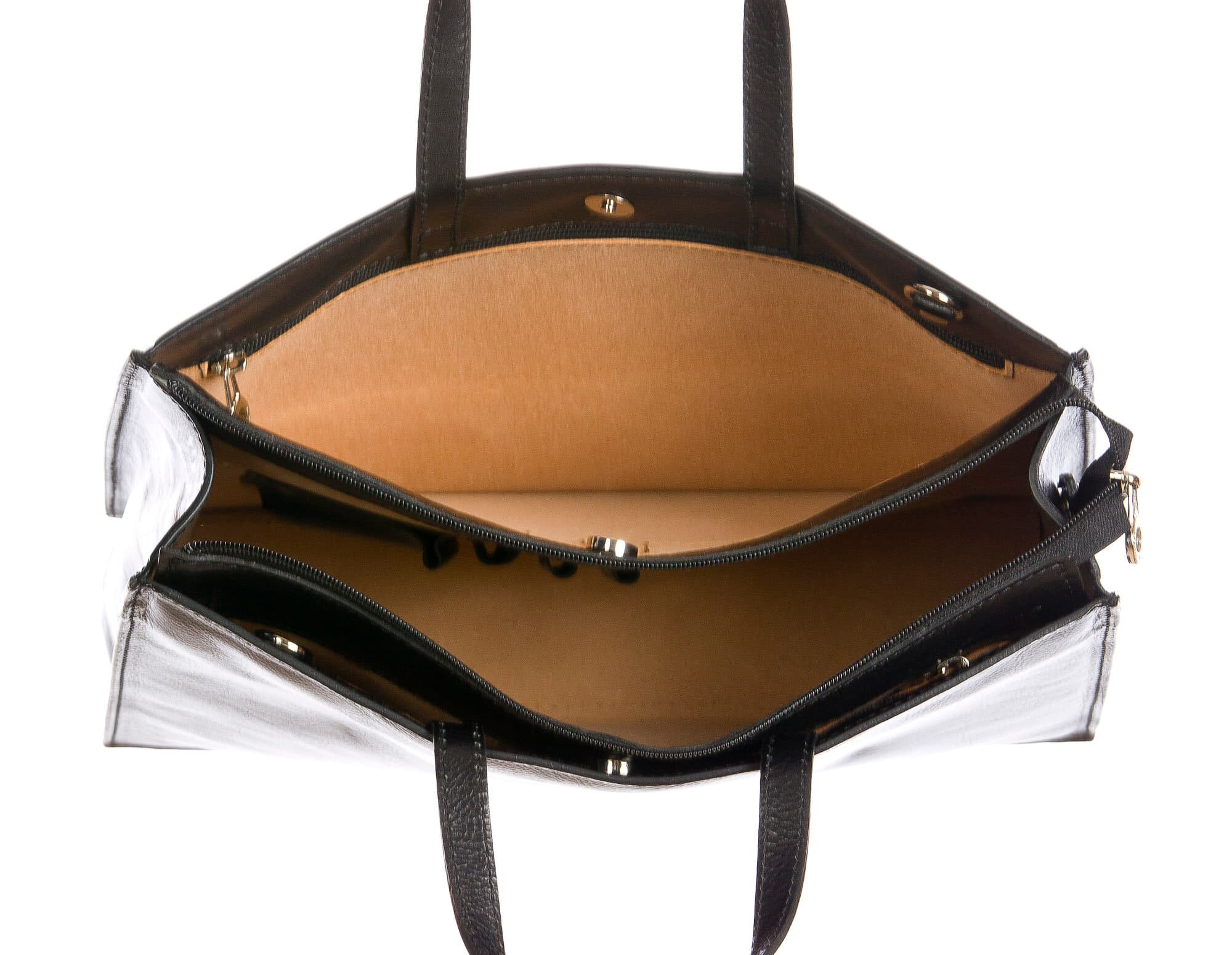 ERMETE : cartella ufficio / borsa lavoro, uomo - donna, in cuoio, colore : NERO, Made in Italy