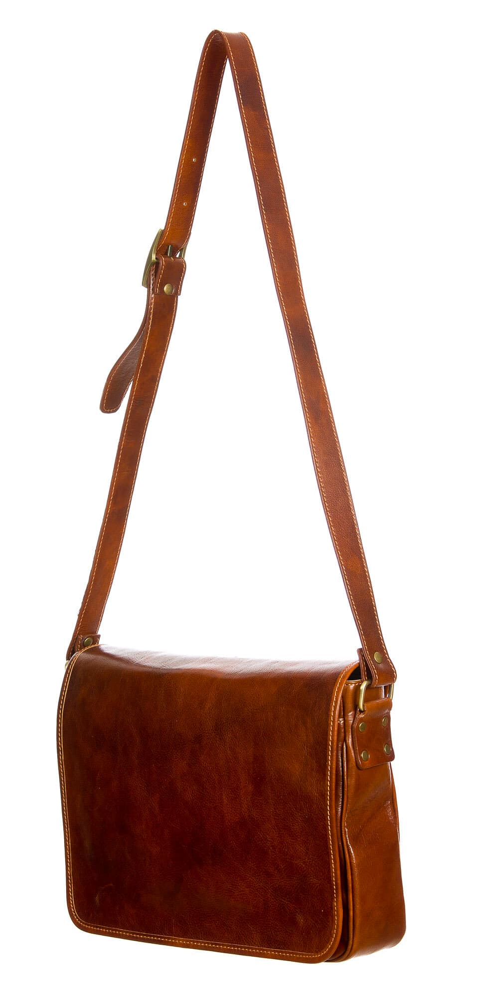 MATTIA MAXI : мужская сумка messenger из натуральной кожи, цвет : КОРИЧНЕВЫЙ, CHIAROSCURO, производство Италия