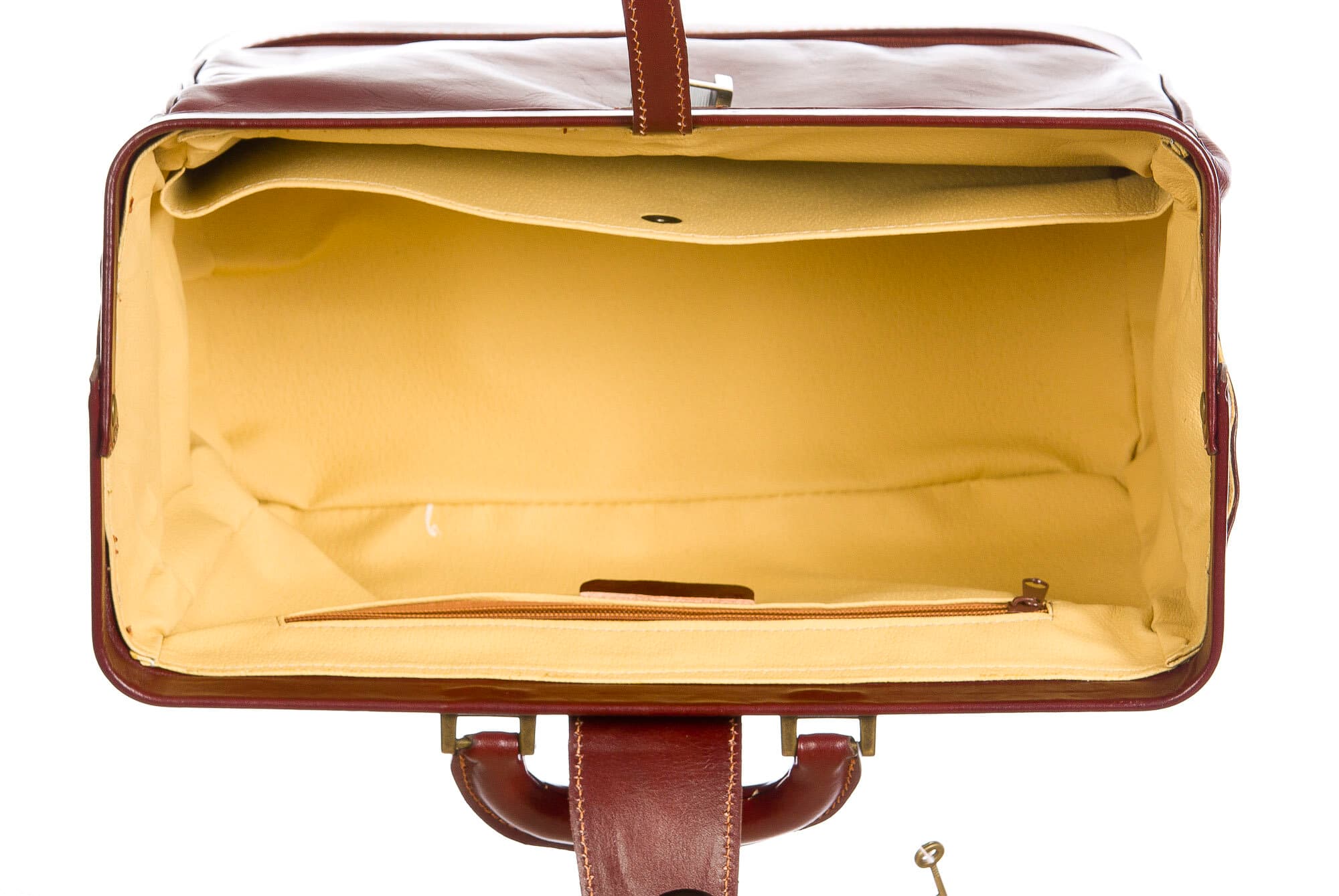 Borsa dottore/ventiquattrore in vera pelle LEONIO, unisex, colore MARRONE, CHIAROSCURO, MADE IN ITALY