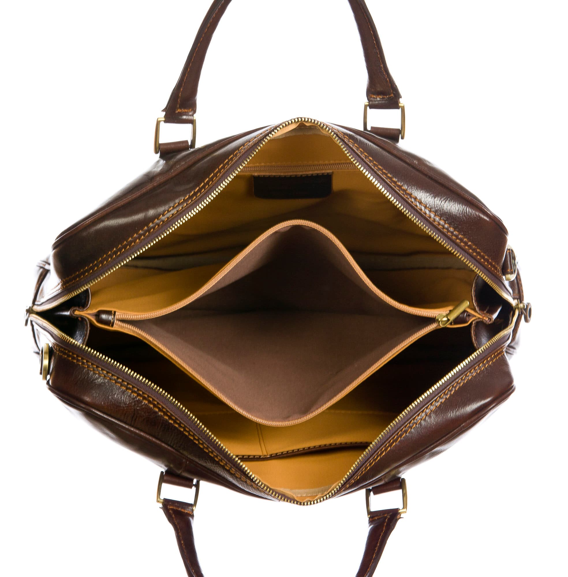 MURES : cartella ufficio / borsa lavoro, uomo - donna, in cuoio, colore: TESTAMORO, Made in Italy. (Borsa)
