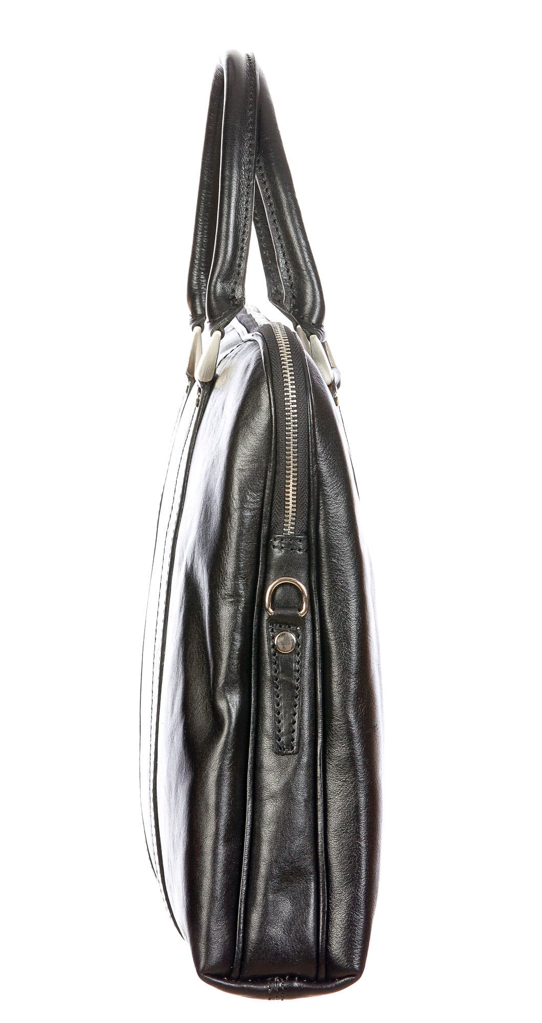 MALCO : cartella ufficio / borsa portacomputer, uomo - donna, in cuoio, colore : NERO, Made in Italy