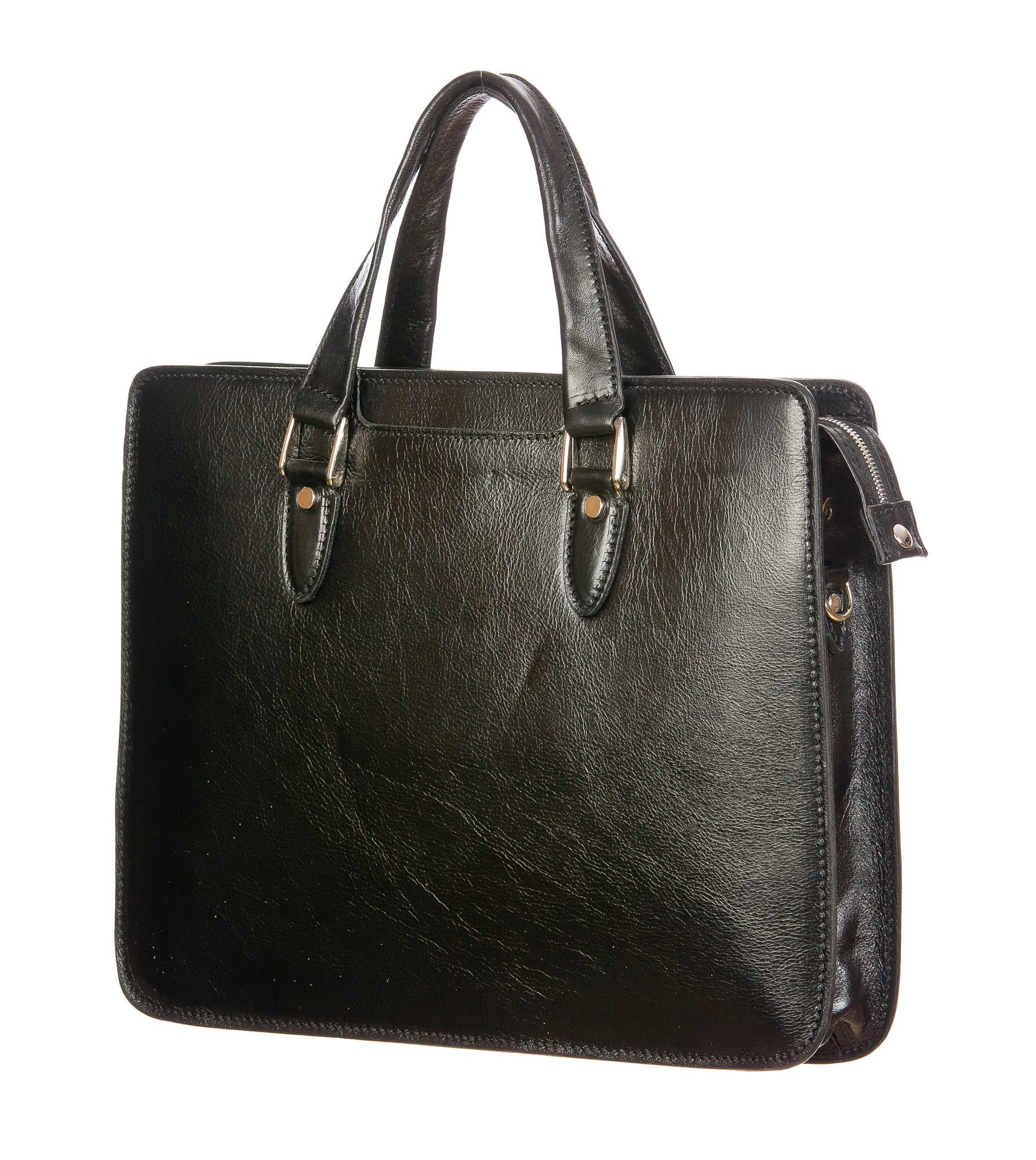 MORENO : cartella ufficio / portadocumenti, uomo - donna, in cuoio, colore : NERO, Made in Italy (Borsa)